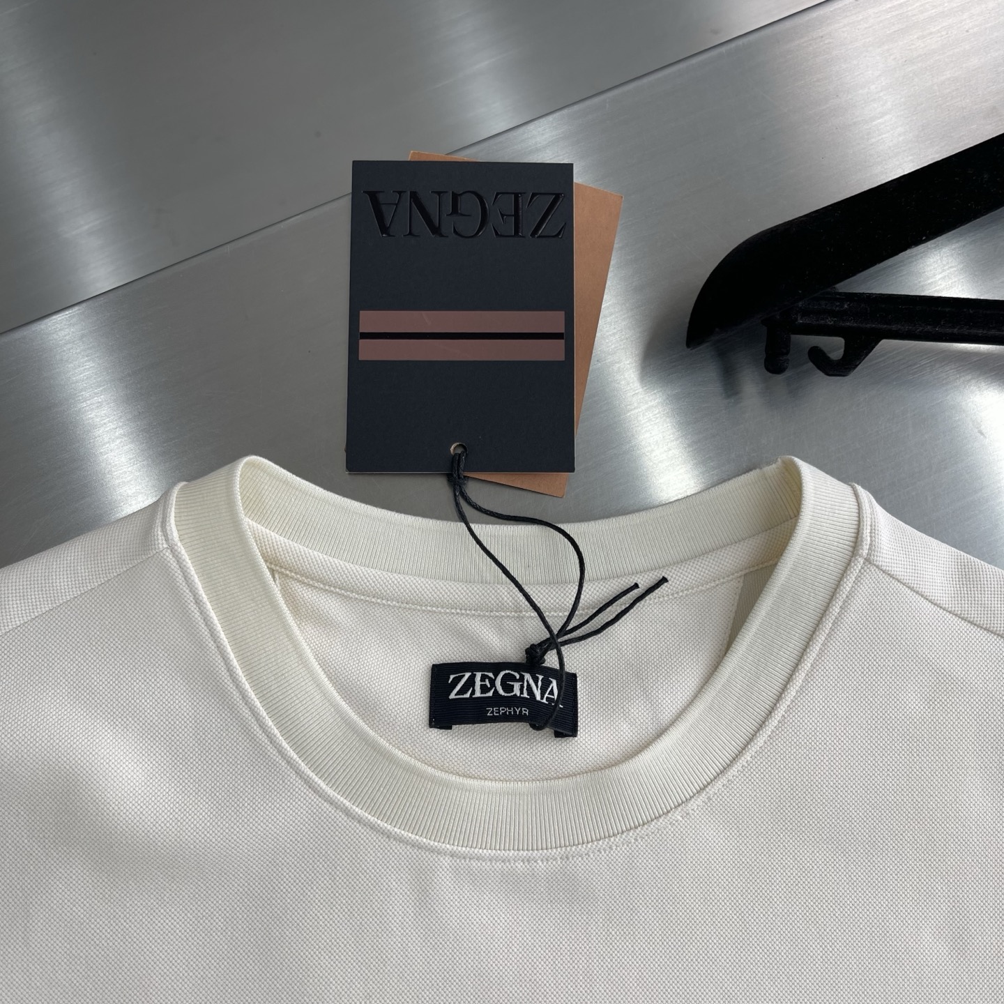ZEGNA Men's Lightweight Breathable Pique Crew Neck T-Shirt, Casual and Stylish 3 i1745678639984 3722 0 0