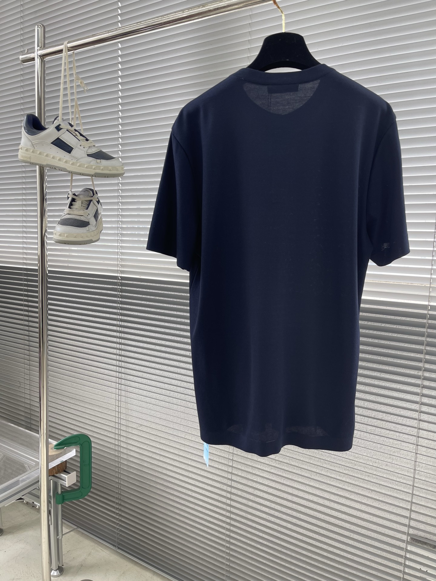 Loro Piana Men's Ice Cotton Mesh Knit Henley Short Sleeve T-Shirt 8 i1745818790199 9637 0 6