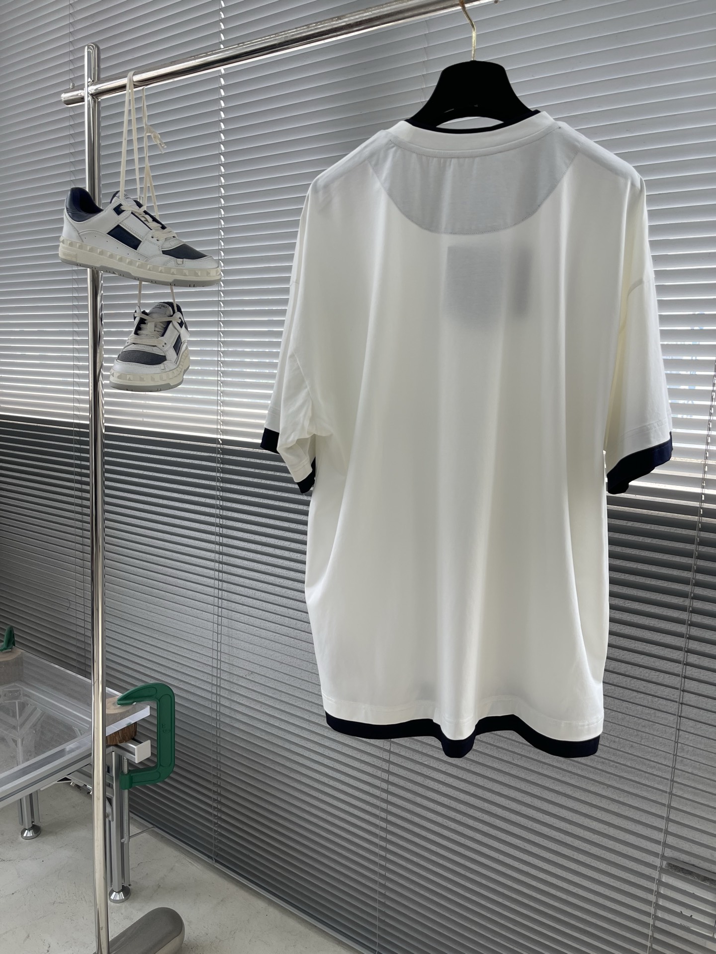 Men's Two-Tone Trim Short Sleeve T-Shirt with Double-Layer Crew Neck 8 i1745818884477 5551 0 7