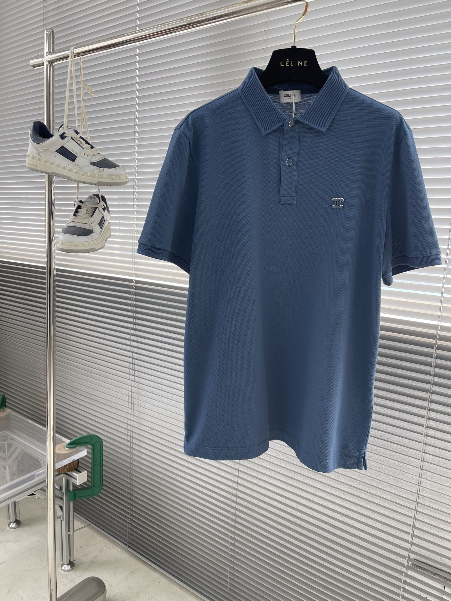 CELINE Men's Classic Fit Polo Shirt - Short Sleeve Cotton Blend Top 1 i1745818913942 6323 0 5
