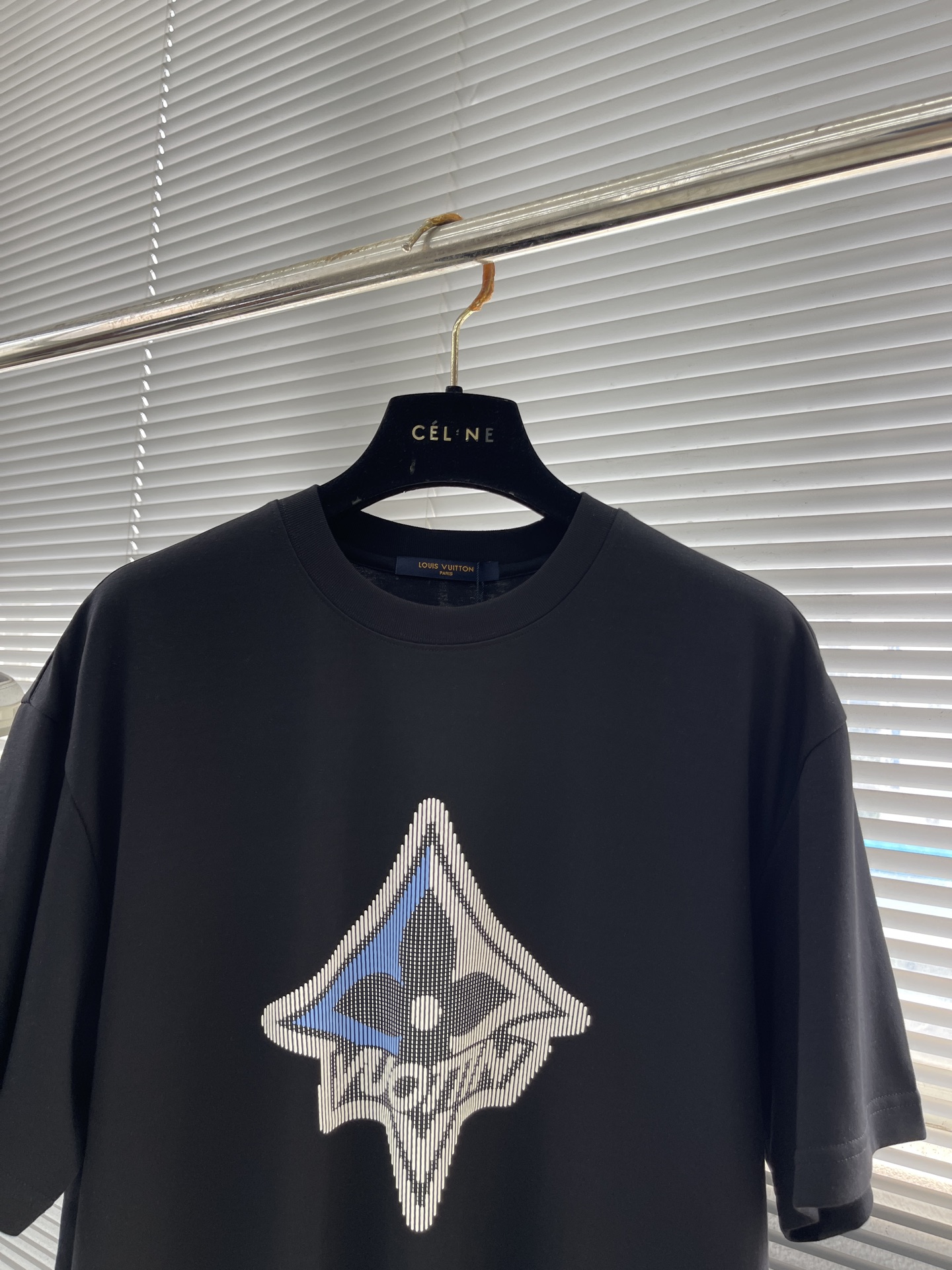 Louis Vuitton 25SS Early Spring Color Block Embroidered 1V Letter T-Shirt 2 i1745832038494 5810 0 6