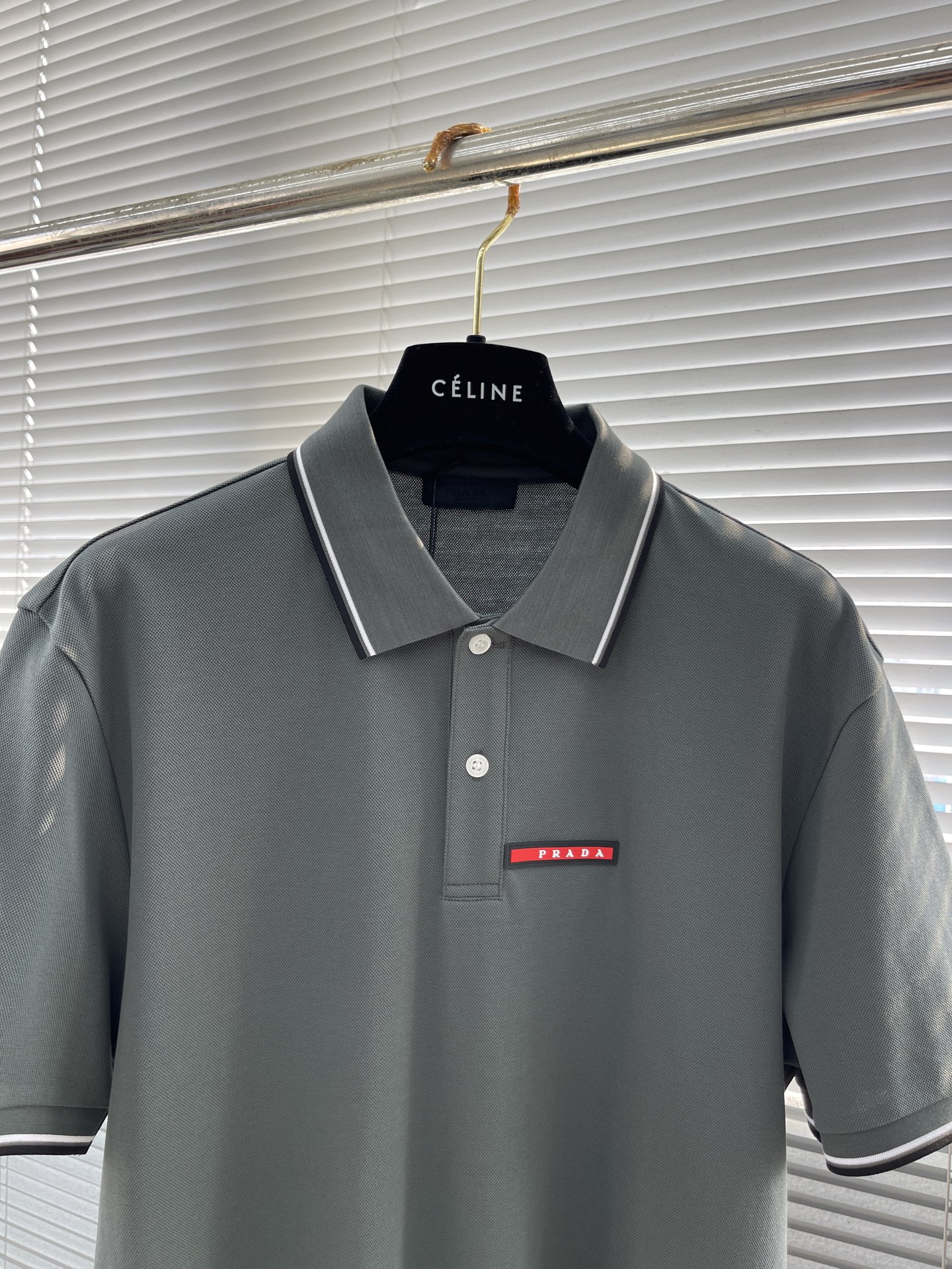 Prada Men's Polo Shirt Slim Fit Pique Cotton Short Sleeve Classic Style 2 i1745832715980 5118 0 6