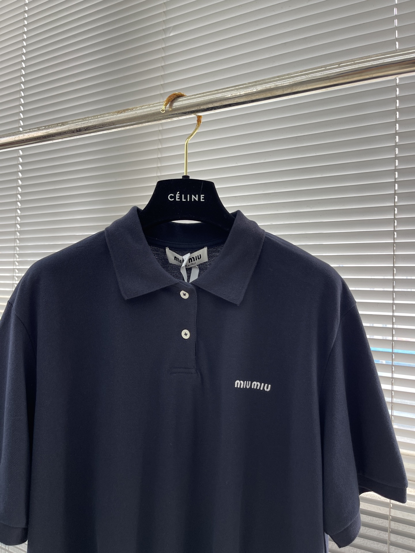 Miu Miu Classic Logo Embroidered Polo Shirt - 24SS Collection 2 i1745833082853 5571 0 7