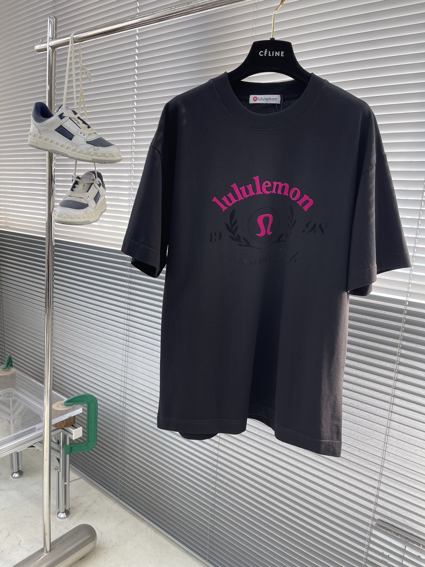 Lululemon Flocked Tee - Stylish Pink & Black Pattern, Youthful Design 1 i1745833664569 7253 0 5