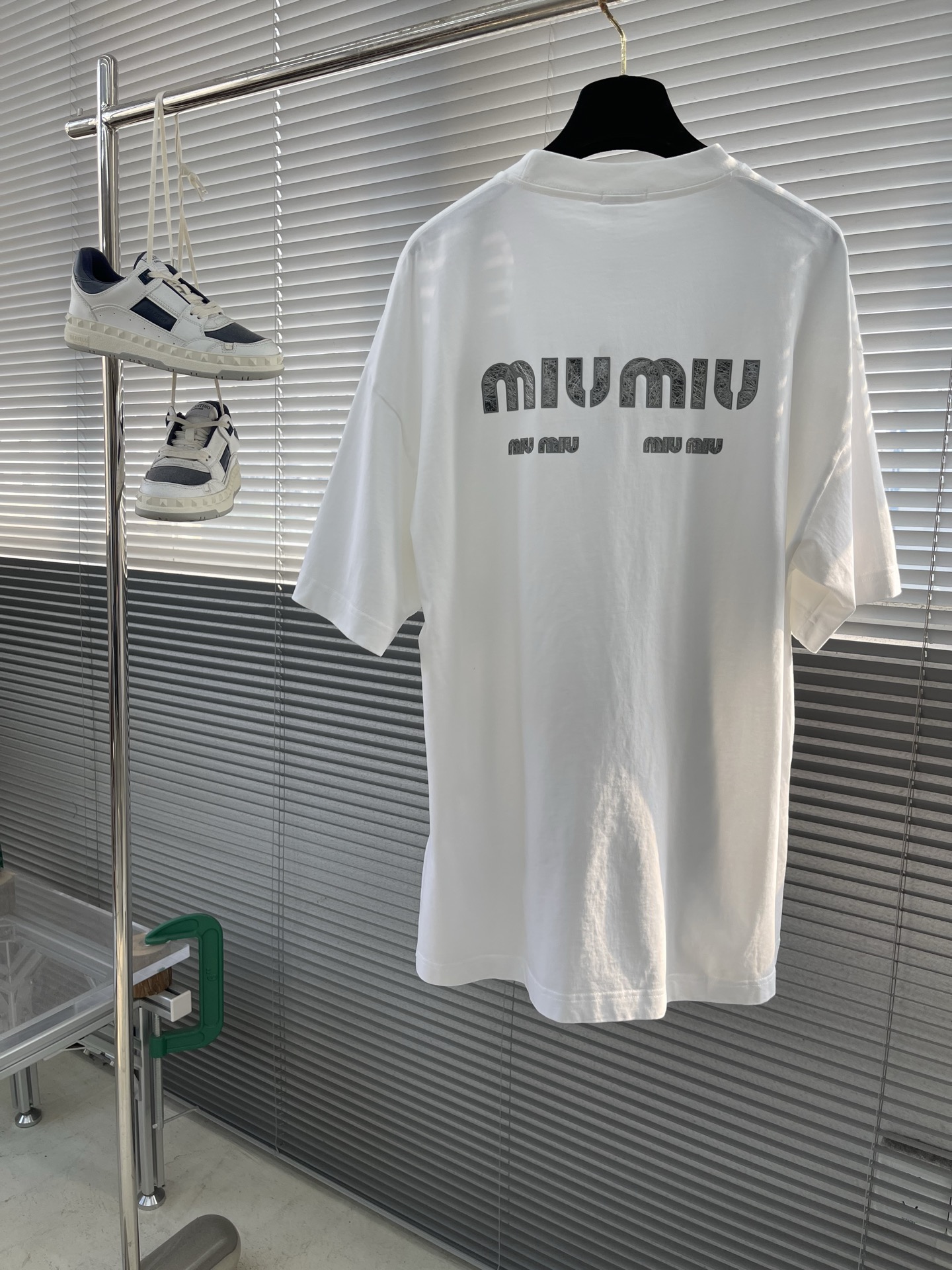 Miu Miu 2025 Letter Logo T-Shirt: Stylish, Comfortable, and Breathable Cotton Tee 8 i1745833704315 8767 0 7