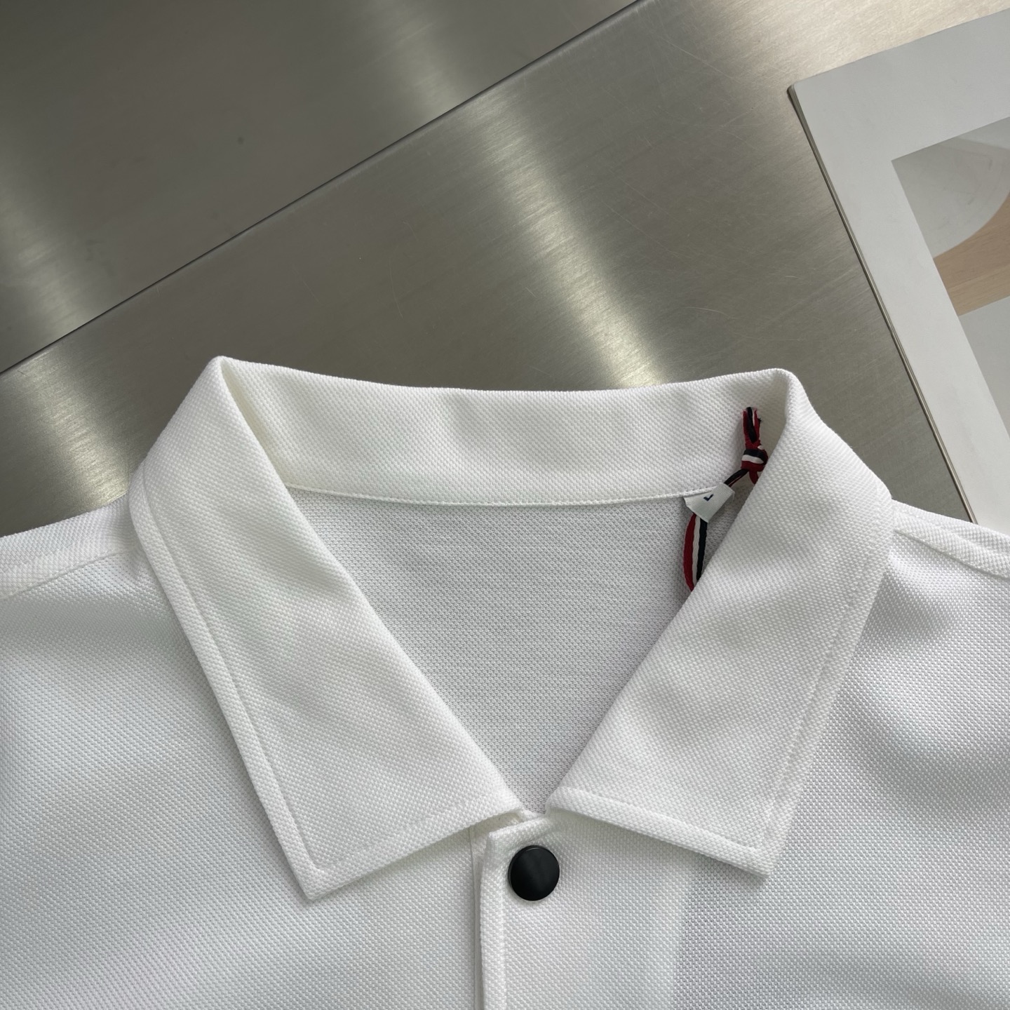 Moncler Men's Classic Fit Piqué Polo Shirt with Logo Detail - White 3 i1745923799512 5977 0 0
