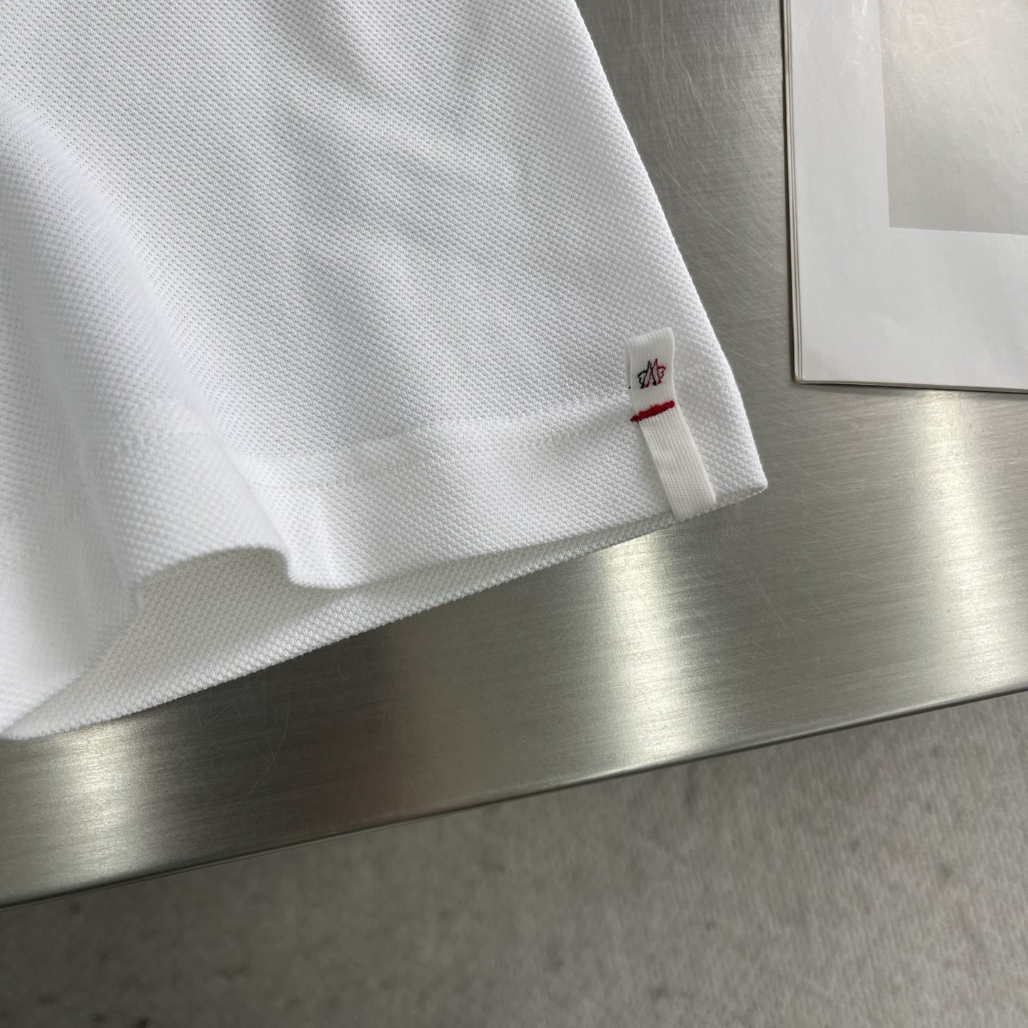 Moncler Men's Classic Fit Piqué Polo Shirt with Logo Detail - White 6 i1745923799604 7284 0 3