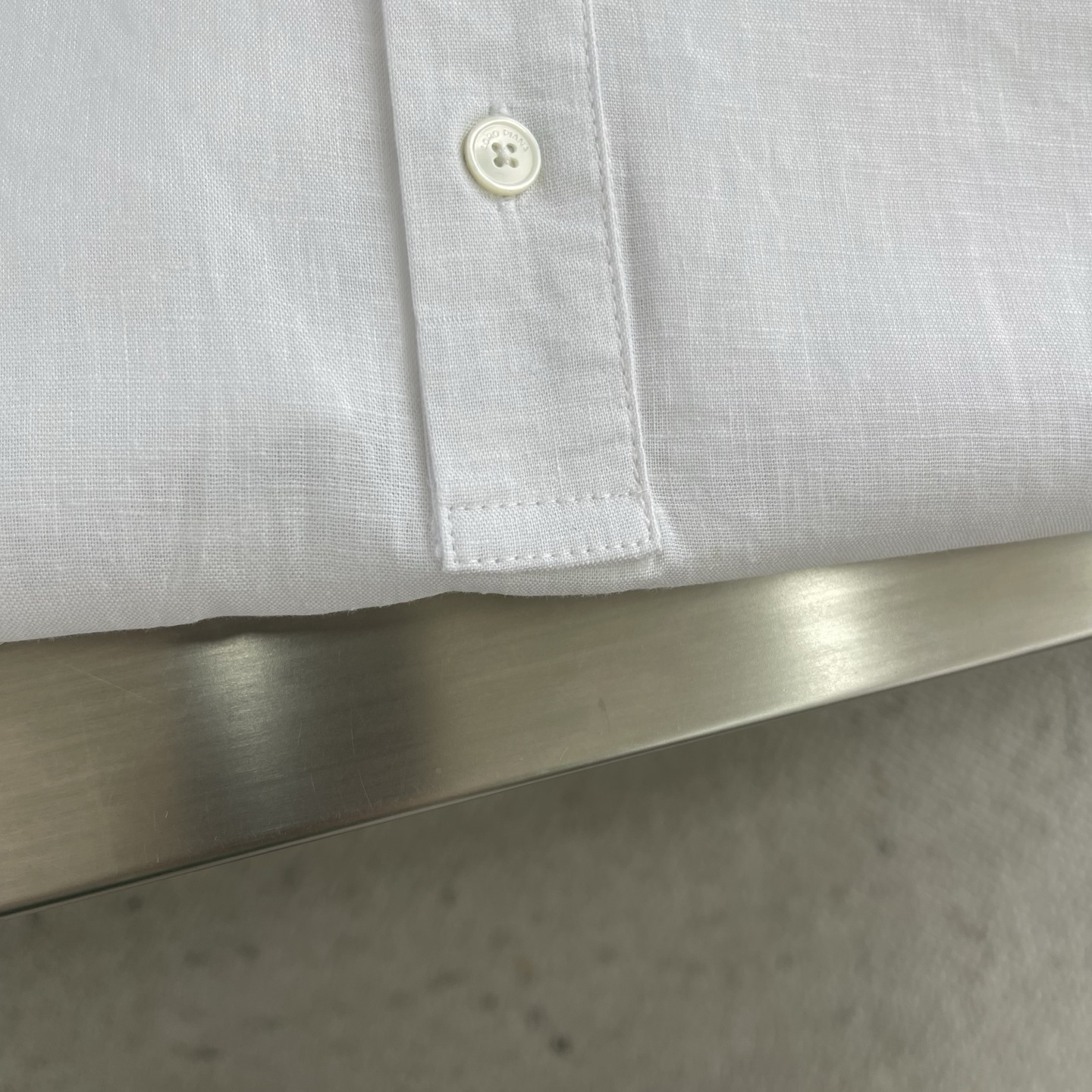 Celine Men's Linen Short Sleeve Button-Up Collarless Shirt - Summer Essential 4 i1745924115246 2022 0 1