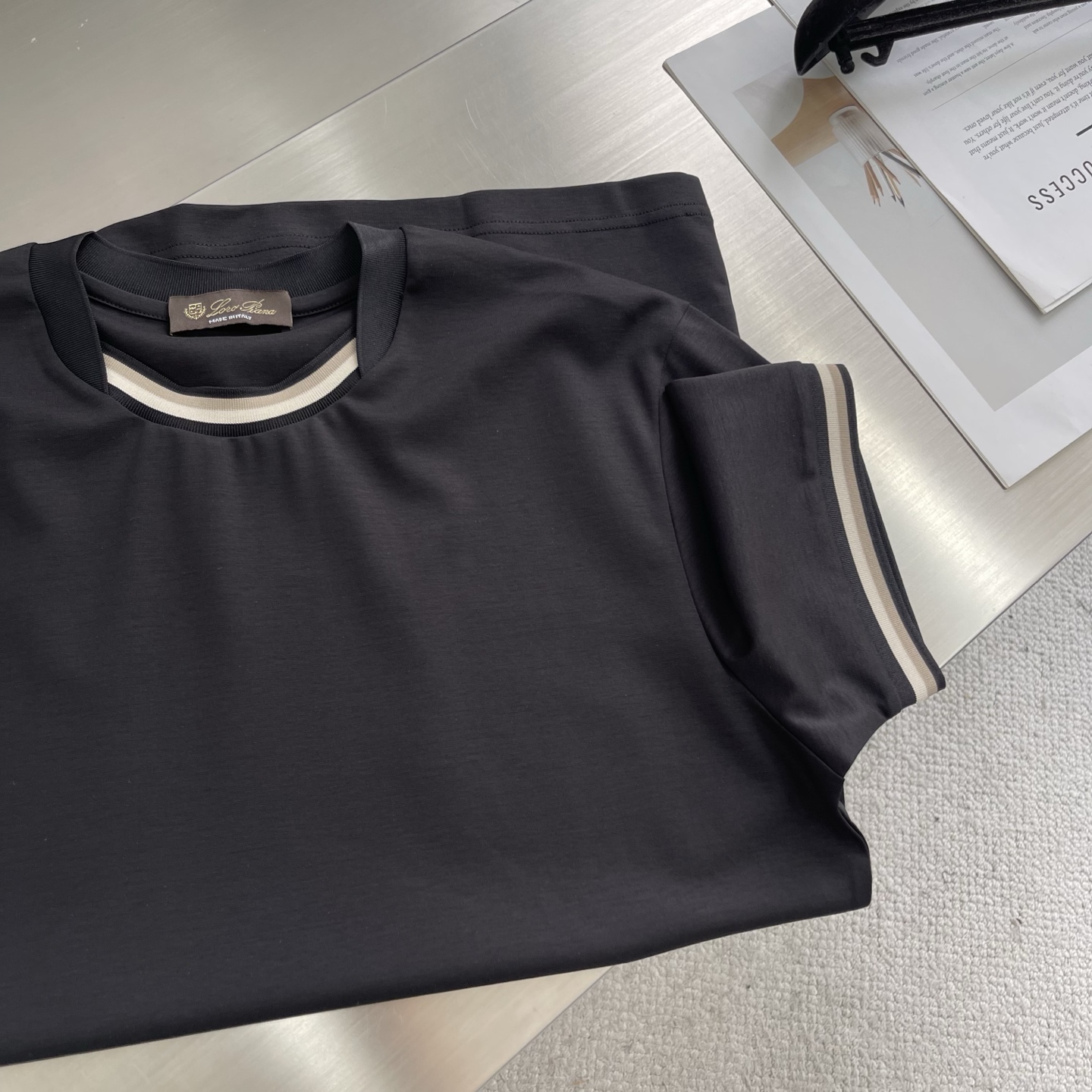 Loro Piana Men's Silk-Modal-Cotton Blend Short Sleeve T-Shirt 7 i1745924196867 40 0 4