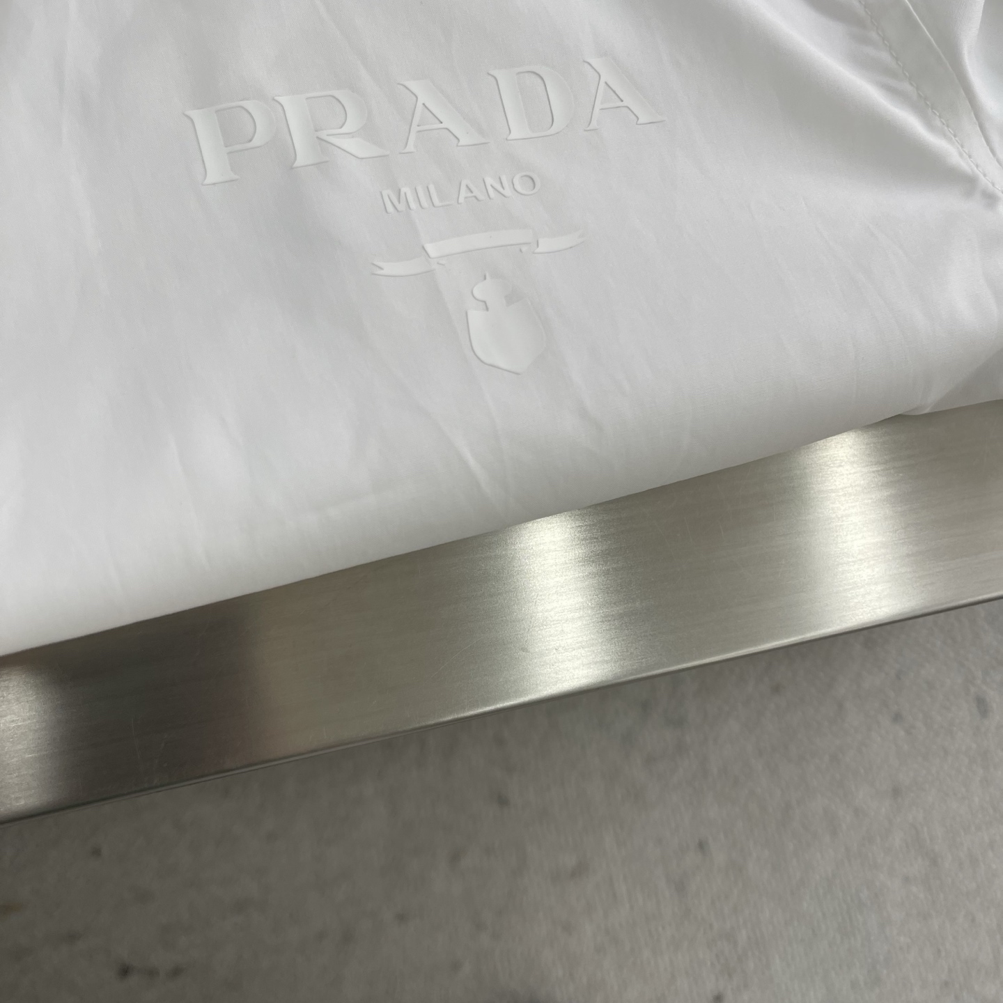 Prada Men's White Slim-Fit Logo Shirt - Lightweight & Breathable 4 i1745924962865 794 0 1