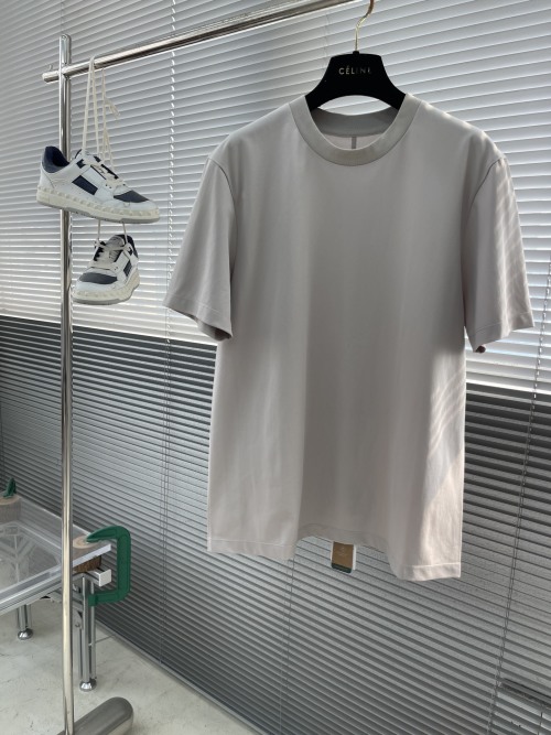 ZEGN Men's Silk-Cotton Blend Quick-Dry T-Shirt, Seamless Cut, Slim Fit 1 ZEGN Men's Silk-Cotton Blend Quick-Dry T-Shirt, Seamless Cut, Slim Fit