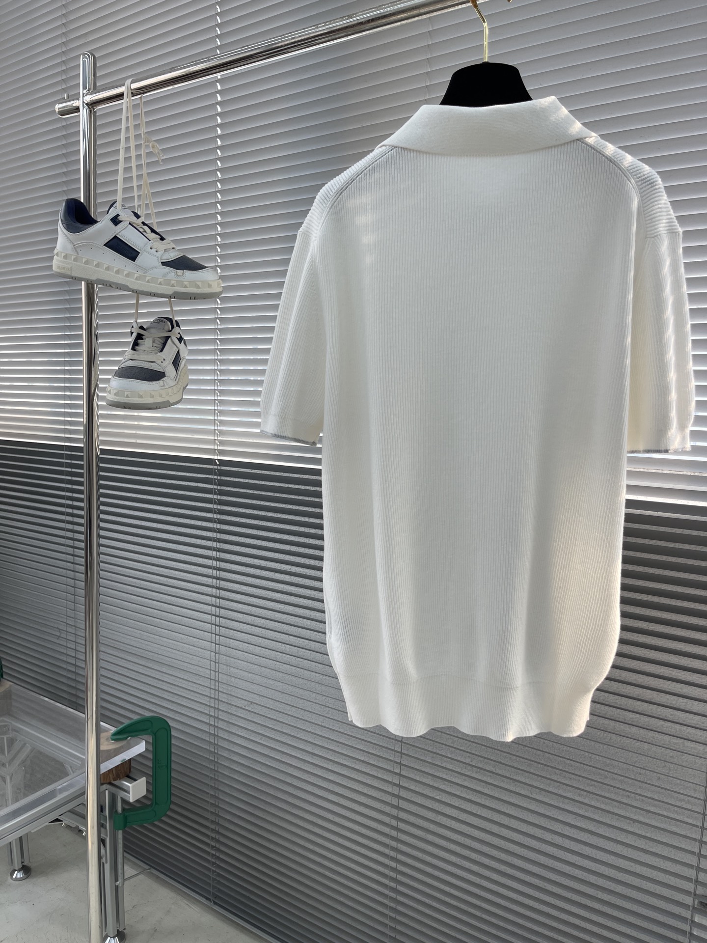 Elegant Knitted Polo Shirt, Short Sleeve Premium Cotton Blend Top 8 i1745926830511 3535 0 7