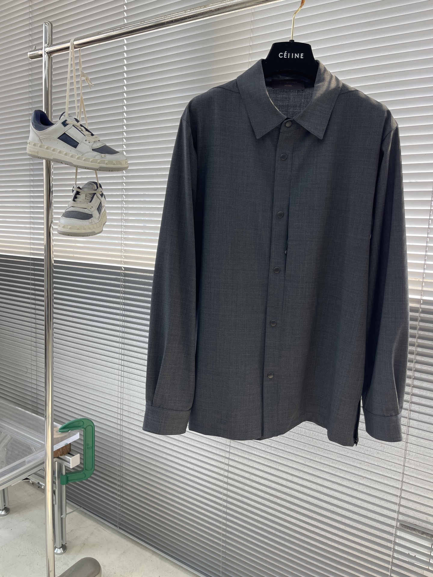 ZEGN Men's YIM Merino Wool Slim Fit Long Sleeve Shirt Jacket - Machine Washable 1 i1745926926149 3843 0 5
