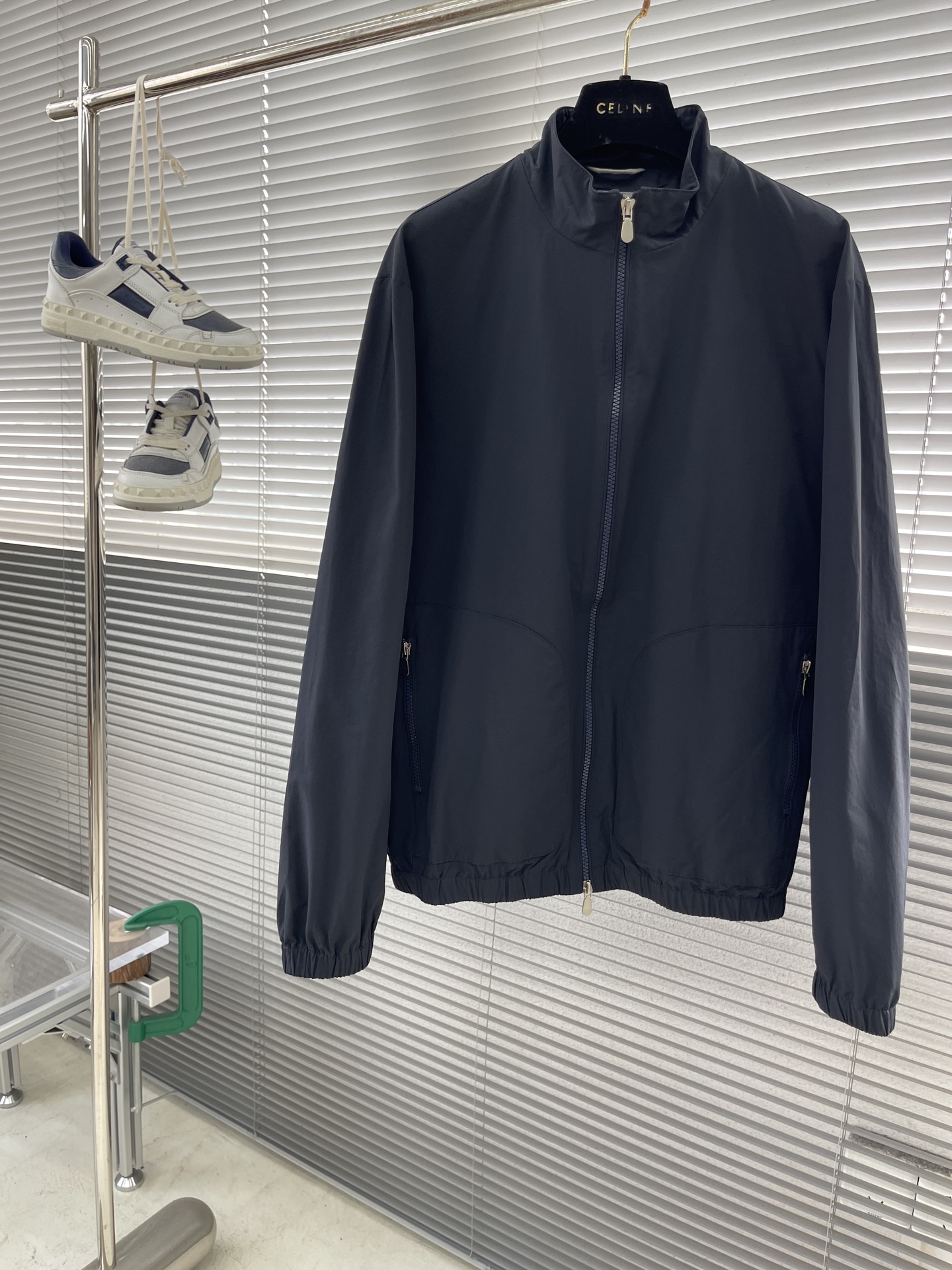 Men's Spring Stand Collar Thin Jacket with Zipper Pockets 1 i1745926990305 7995 0 5