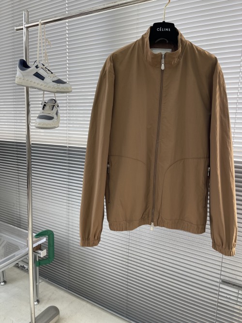 Celine Men's Spring/Summer Lightweight Zip-Up Jacket - Stand Collar 1 Celine Men's Spring/Summer Lightweight Zip-Up Jacket - Stand Collar