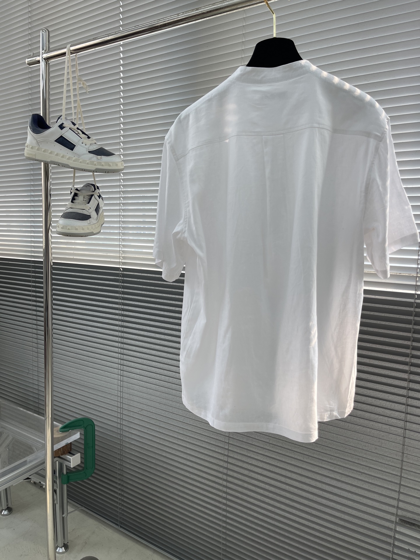 Celine Men's Linen Short Sleeve Button-Up Collarless Shirt - Summer Essential 8 i1745927539182 5737 0 7