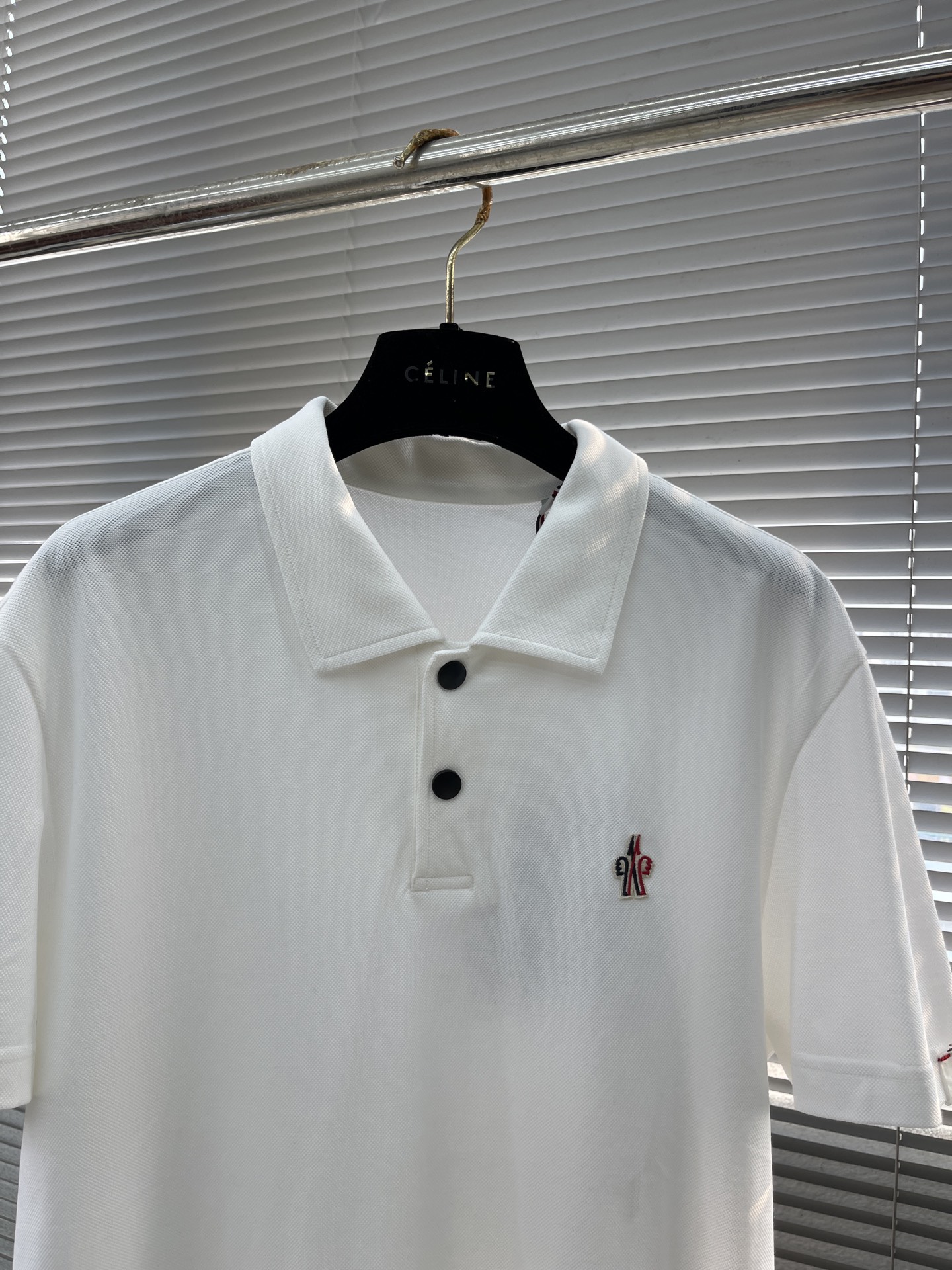 Moncler Men's Classic Fit Piqué Polo Shirt with Logo Detail - White 2 i1745927747820 5553 0 6