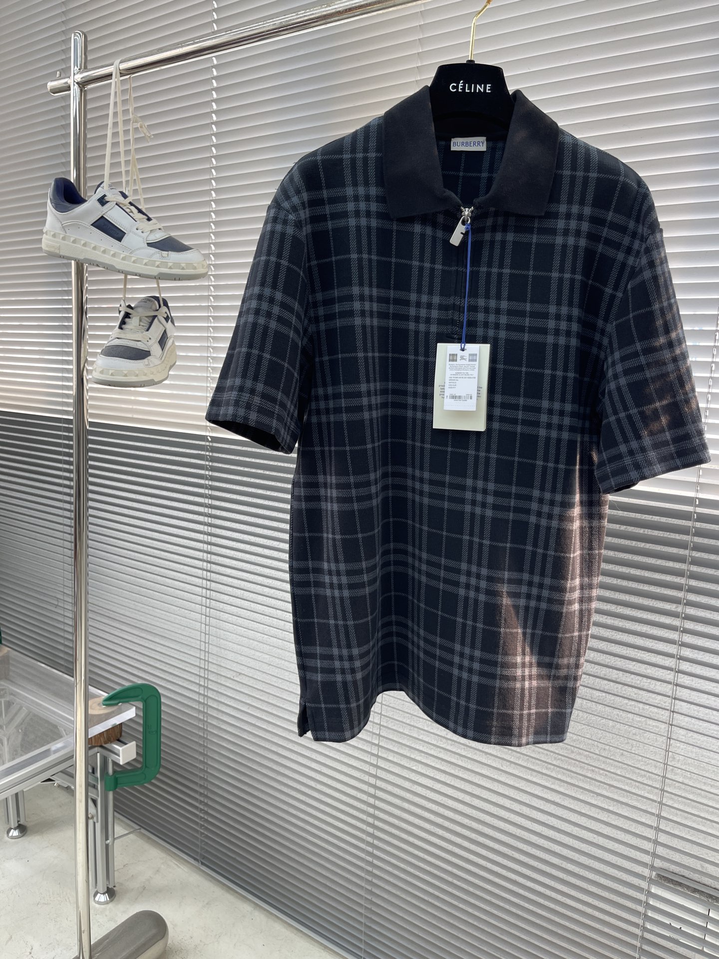 Burberry Men's Plaid Stretch Cotton Blend Polo Shirt Short Sleeve 1 i1745929303743 3245 0 5