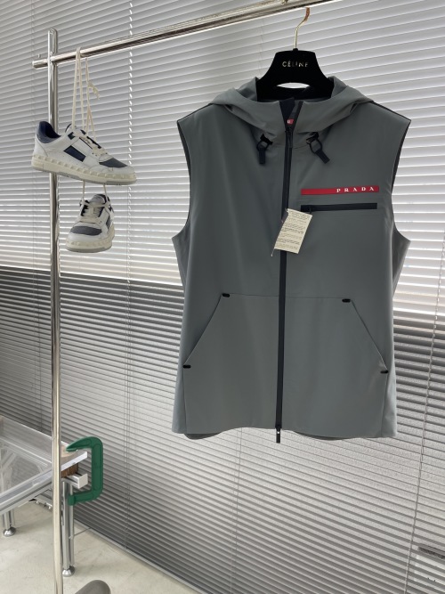 Prada Linea Rossa Hooded Vest - Fashion Meets Functionality for Summer 1 Prada Linea Rossa Hooded Vest - Fashion Meets Functionality for Summer