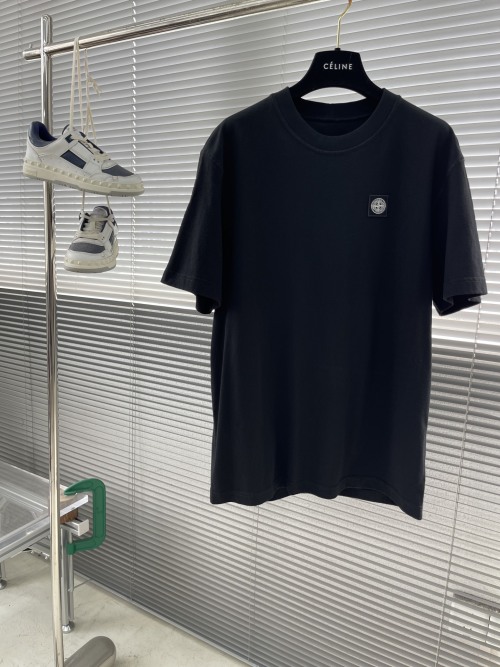 Stone Island 2025 S/S Crewneck T-Shirt Embroidery Logo, Casual and Versatile 1 Stone Island 2025 S/S Crewneck T-Shirt Embroidery Logo, Casual and Versatile