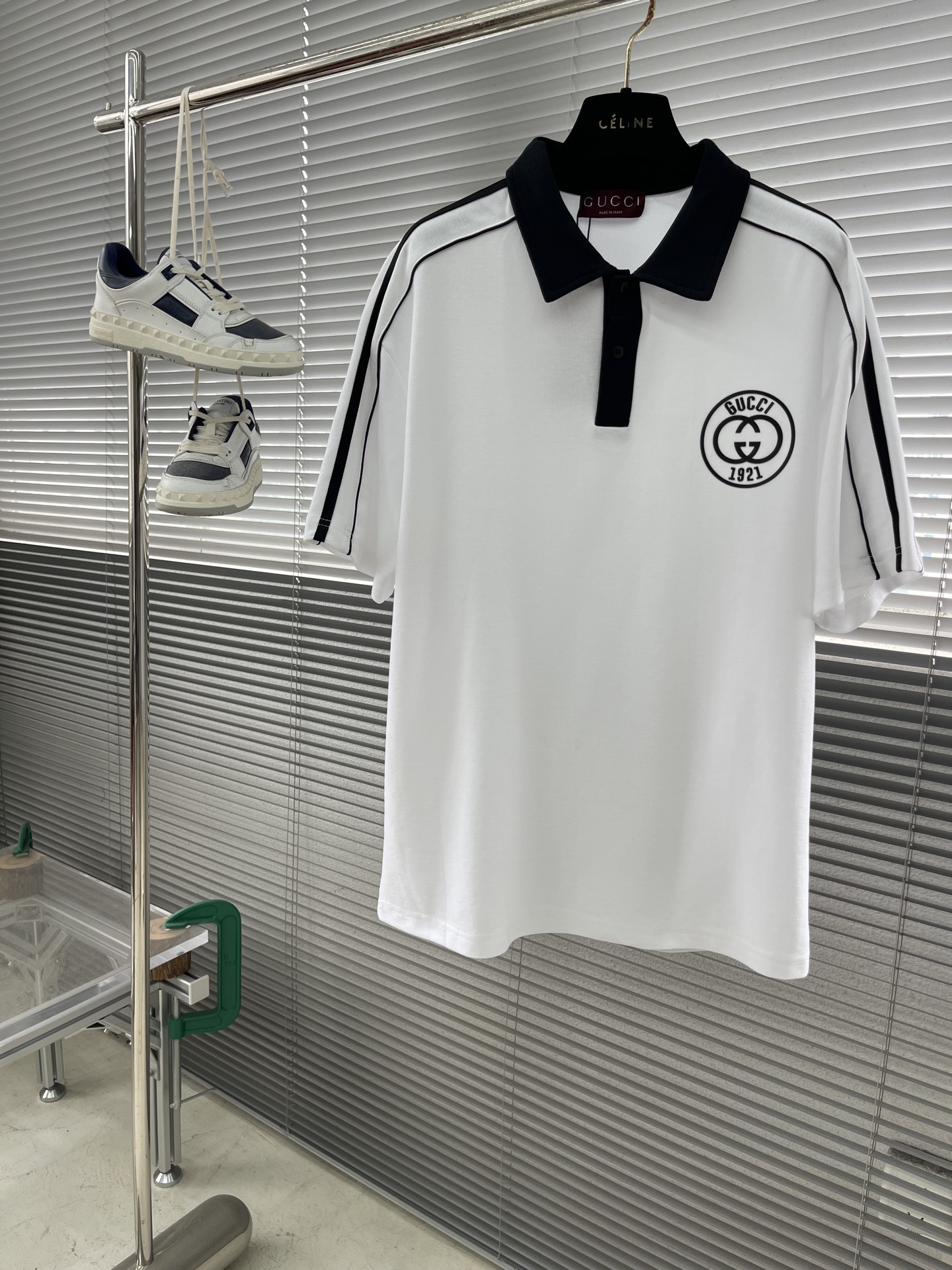 Gucci Men's 1921 Logo Polo Shirt - Short Sleeve Cotton Blend Top 1 i1746006626490 7219 0 5