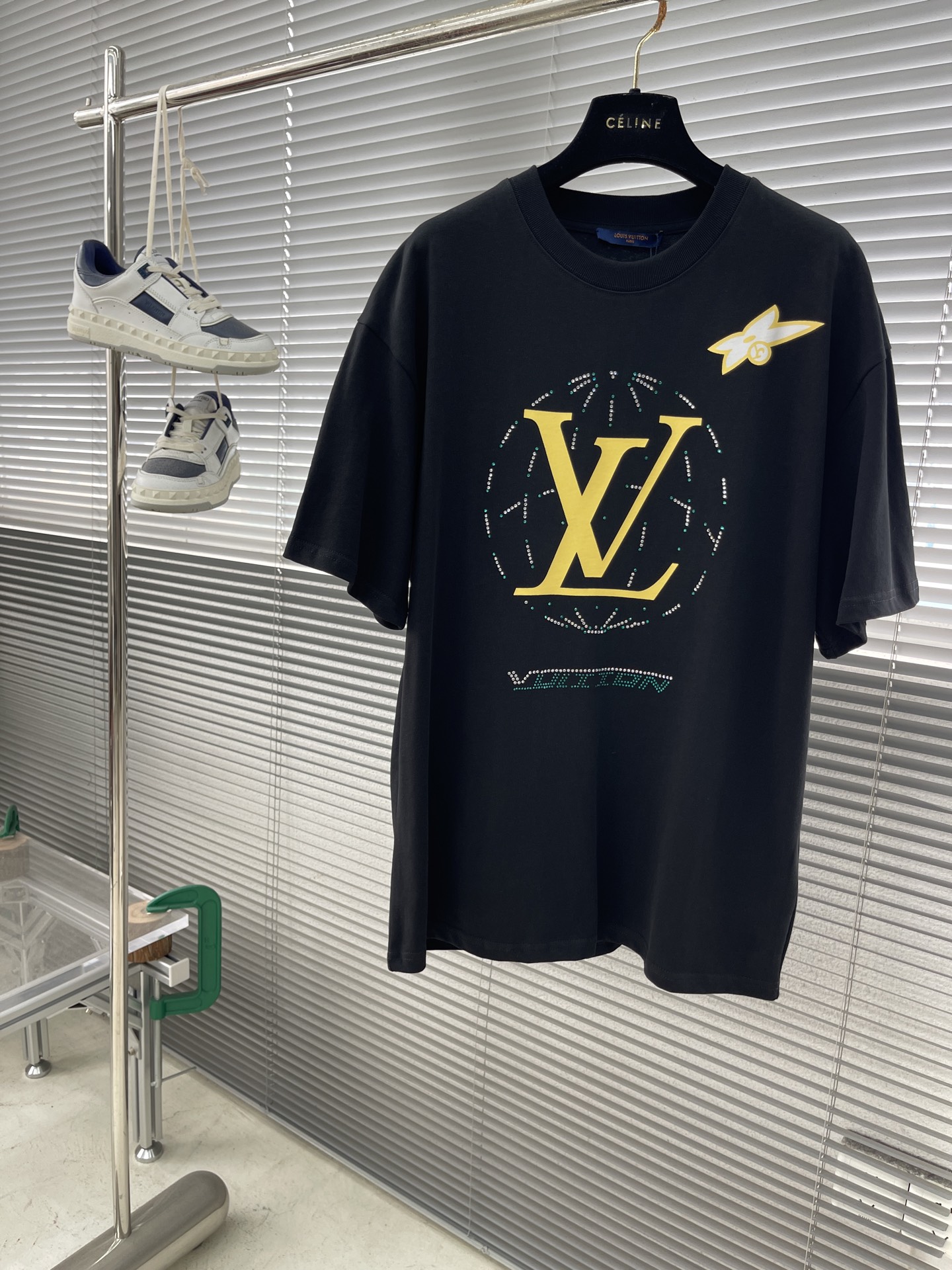 Louis Vuitton Rhinestone Earth Graphic T-Shirt - Premium Cotton, S-XL 1 i1746006711985 9555 0 5
