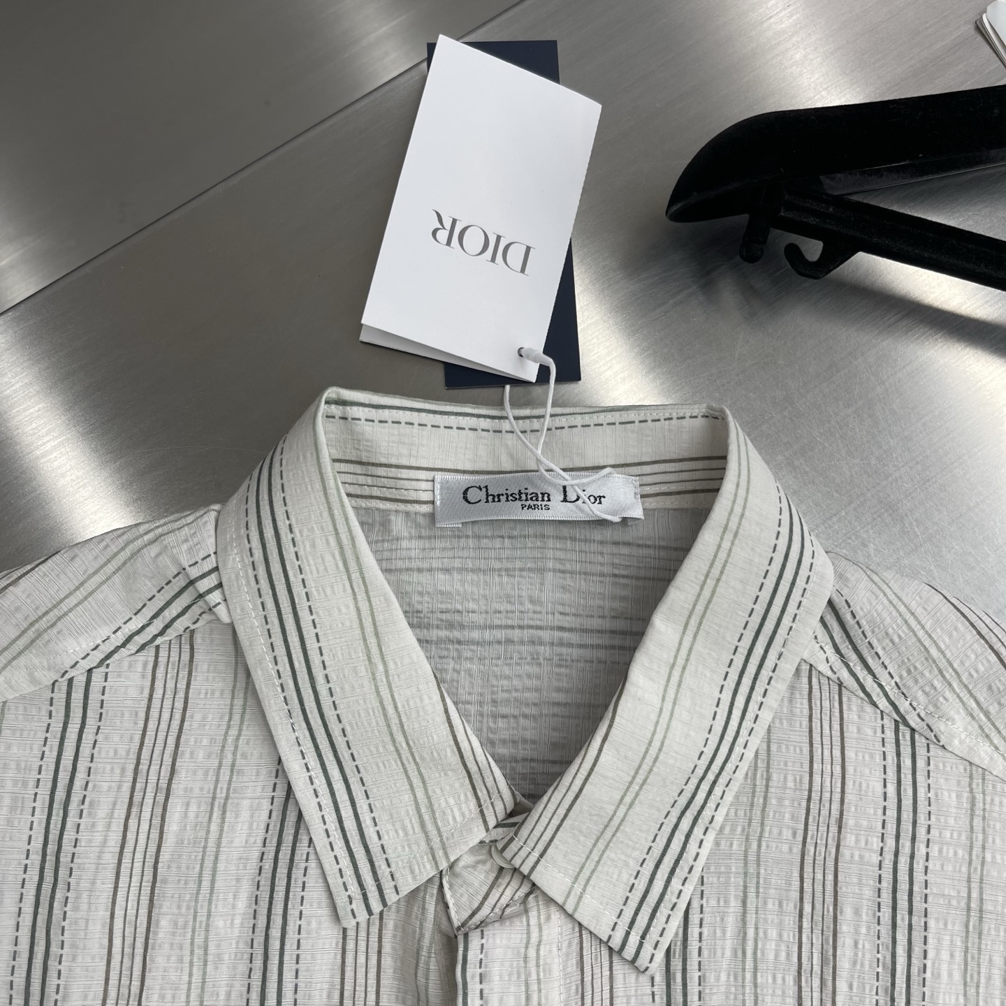 Dior Striped Short Sleeve Shirt - Lightweight & Stylish Summer Essential 3 i1746259728194 5821 0 0