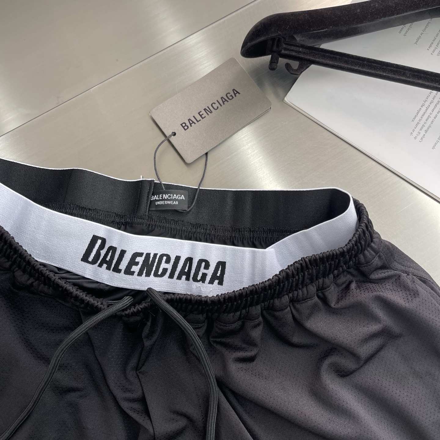 Balenciaga Black Mesh Shorts - Lightweight, Breathable, and Stylish for Men 5 i1746268444952 9247 0 2