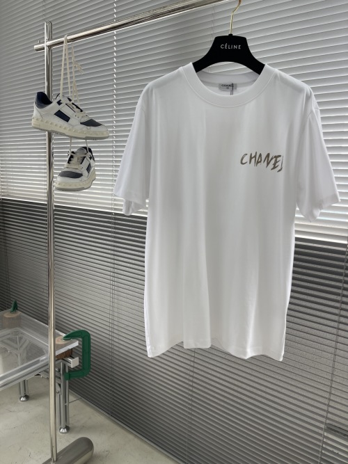 Chanel 25SS Printed T-Shirt, High-Quality Cotton, Unisex Fit 1 Chanel 25SS Printed T-Shirt, High-Quality Cotton, Unisex Fit