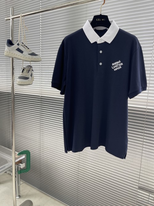 Louis Vuitton 2025 Spring/Summer Embroidered Polo Shirt - Stylish & Versatile 1 Louis Vuitton 2025 Spring/Summer Embroidered Polo Shirt - Stylish & Versatile