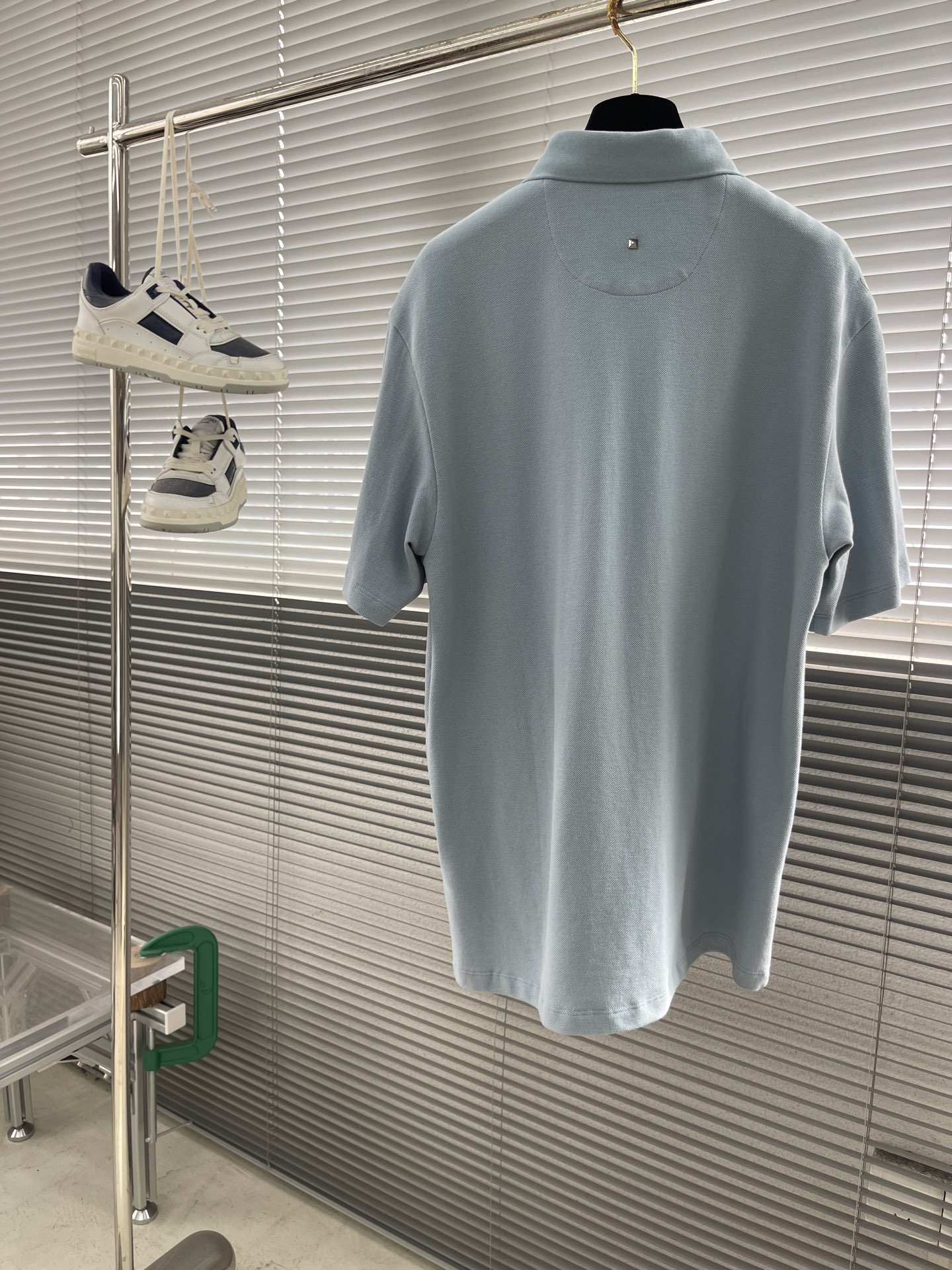 Valentino VLTN Logo Polo Shirt Light Blue Cotton Blend, Modern Fit 8 i1746354324356 7726 0 7