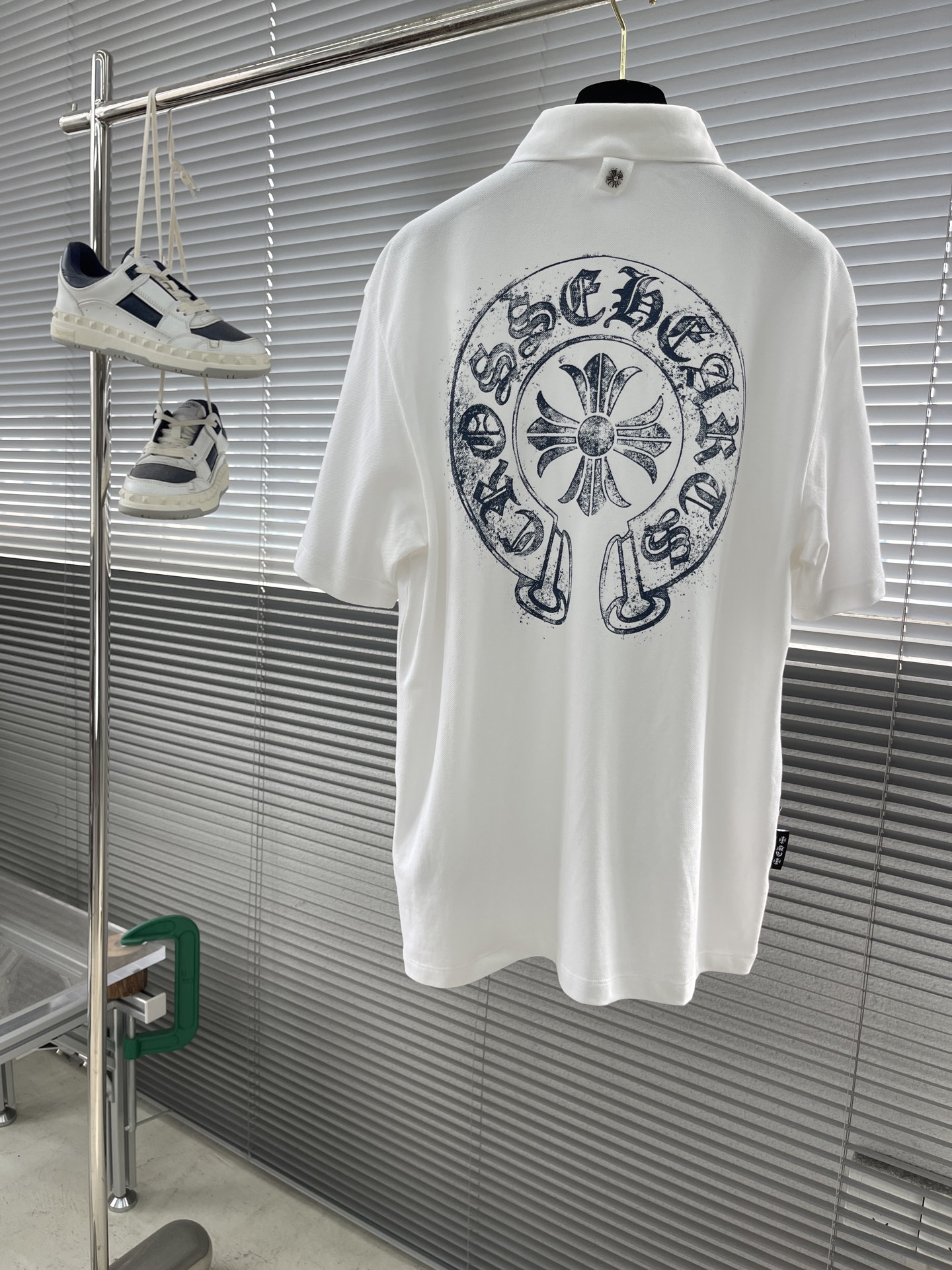 Chrome Hearts Polo Shirt - Short Sleeve Cotton Blend Top for Men, White 8 i1746354424315 1682 0 7