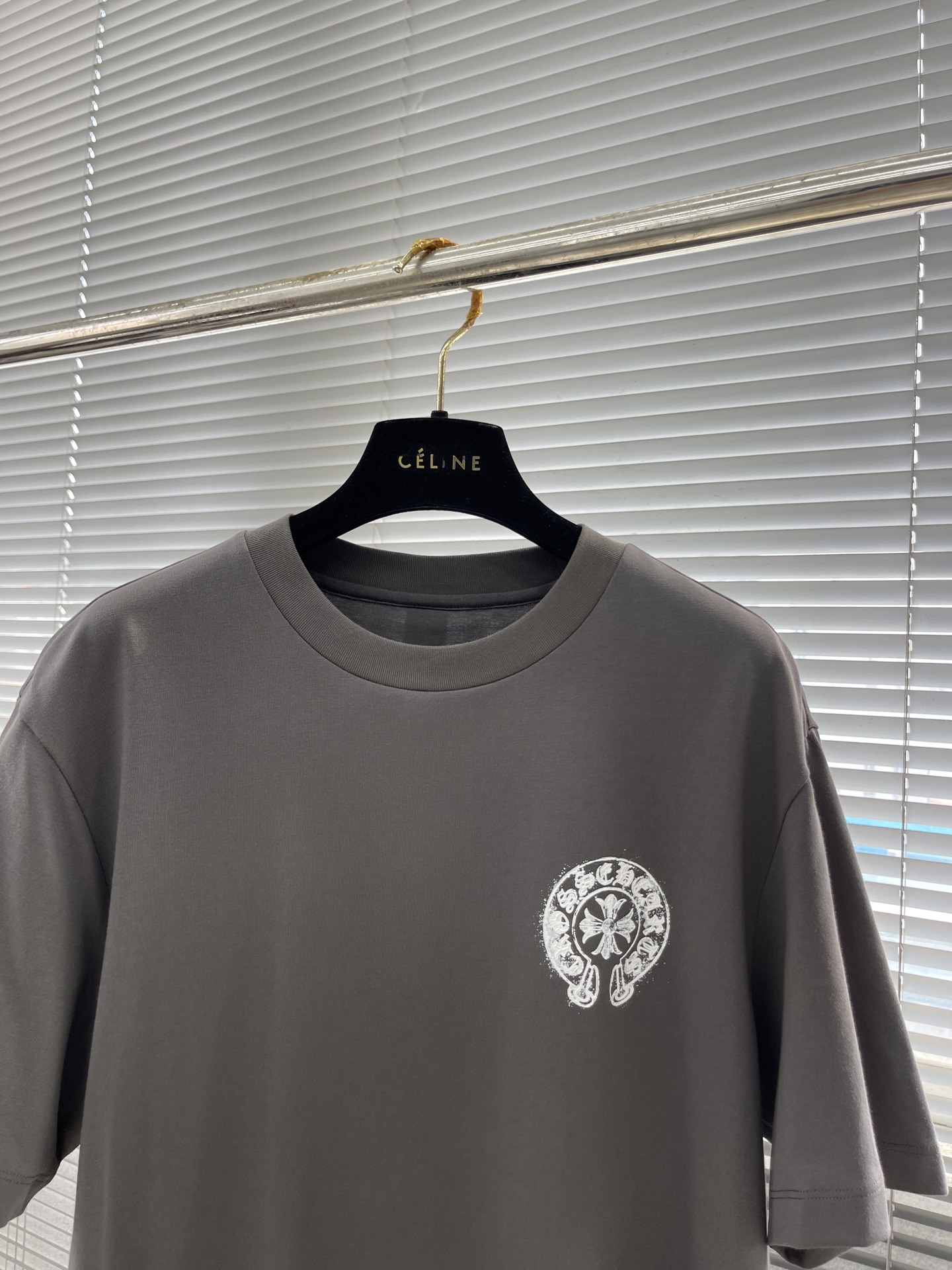 Chrome Hearts 25SS Crewneck T-Shirt with Hand-Painted Logo - Street Style 2 i1746354446119 8873 0 6