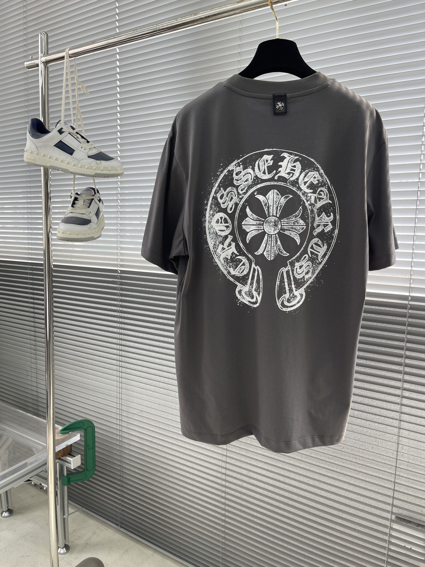 Chrome Hearts 25SS Crewneck T-Shirt with Hand-Painted Logo - Street Style 8 i1746354446185 5869 0 7