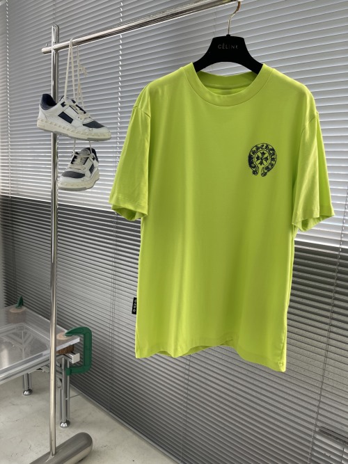 Chrome Hearts Men's Short Sleeve Crew Neck T-Shirt With Graphic Logo 1 Chrome Hearts Men's Short Sleeve Crew Neck T-Shirt With Graphic Logo