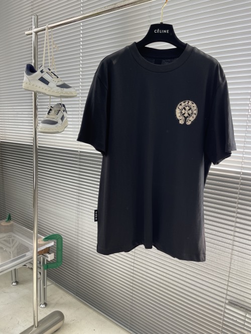 Chrome Hearts 25SS Logo T-Shirt | Soft Cotton, Hand-Painted Design 1 Chrome Hearts 25SS Logo T-Shirt | Soft Cotton, Hand-Painted Design
