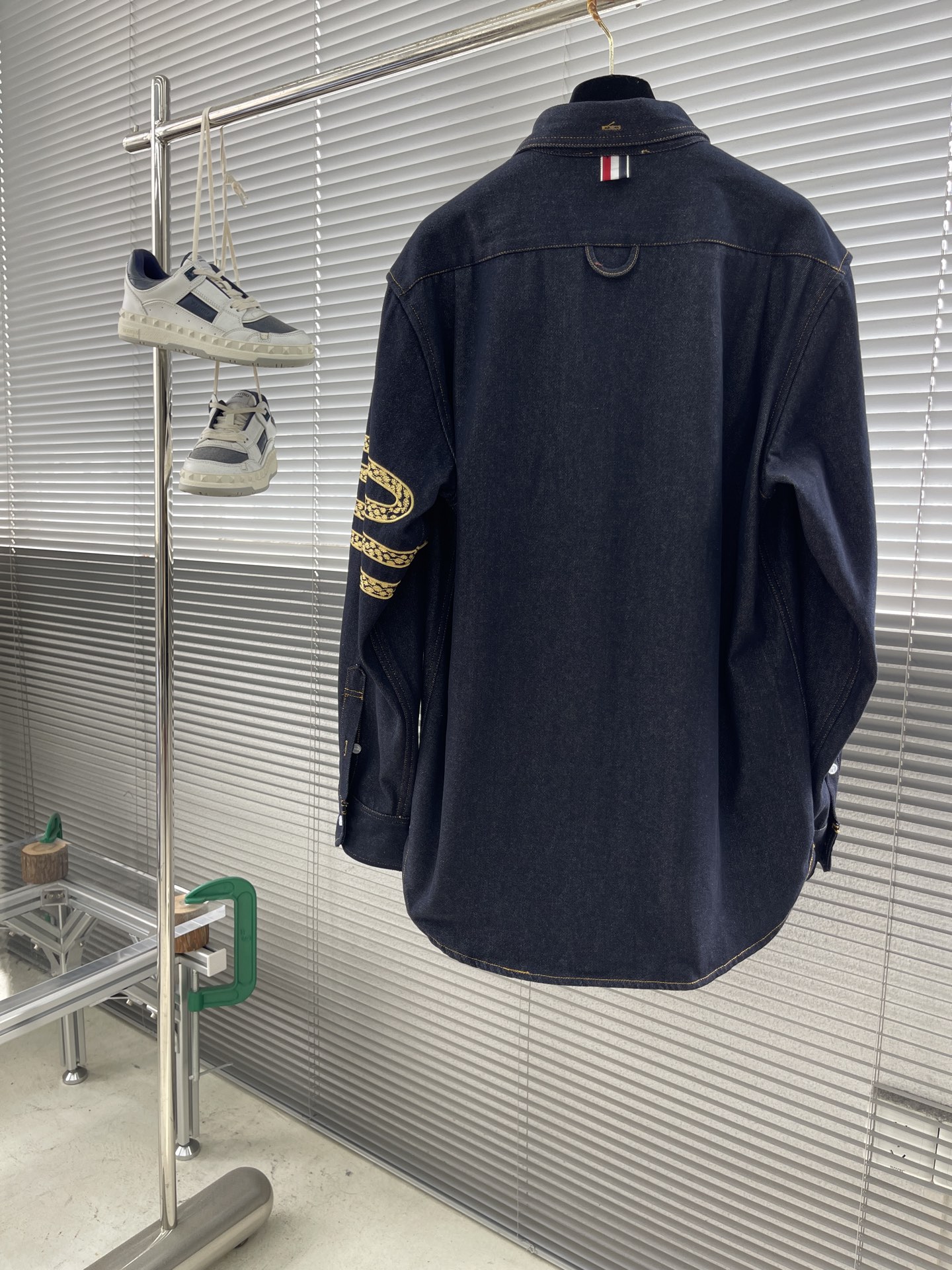 Fashionable Snake Embroidered Cowboy Shirt Jacket p925 - 图片 8