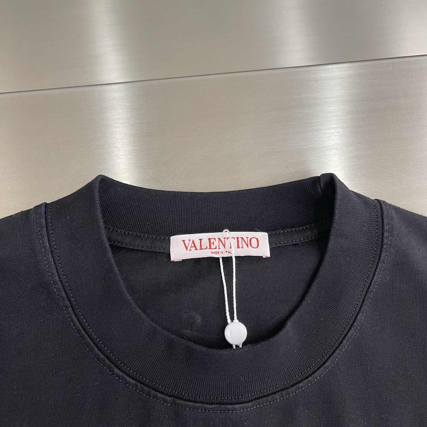 -VLTN 2026春夏新款 重工中空绣花 300克短袖t恤 宽松版型男女同款 尺码 ：S M L XL