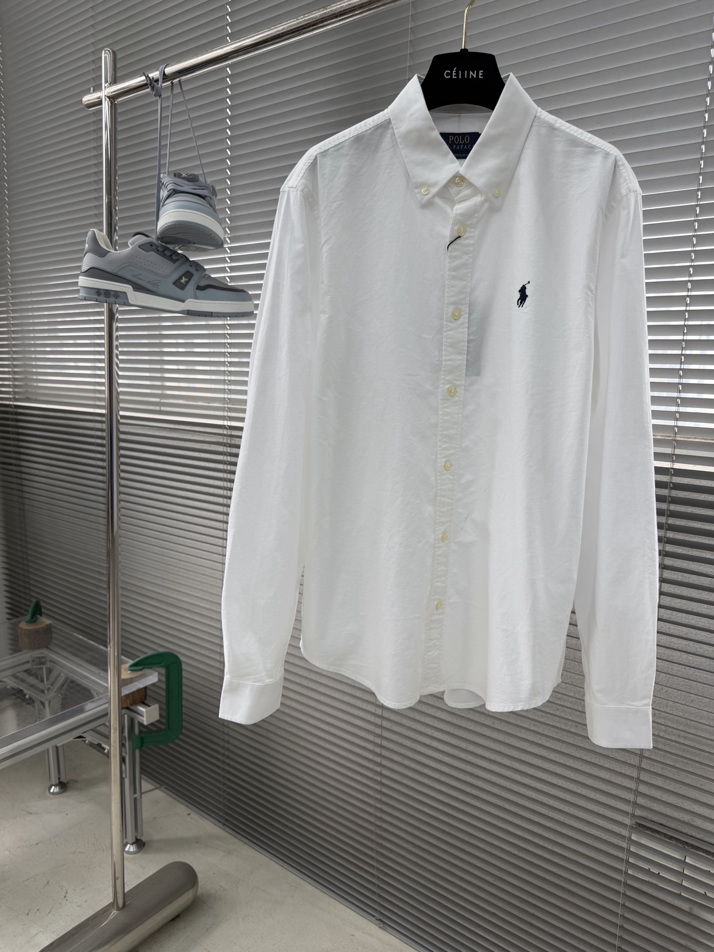 -Raloro Pianah lauren 26ss logo刺绣宽松长袖 经典版型亚麻衬衫，采用轻盈透