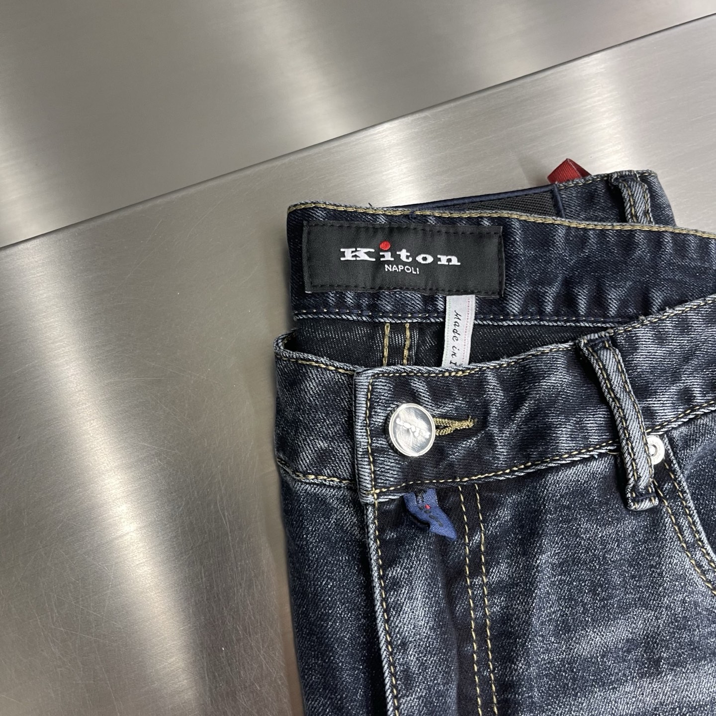-kiton 26春夏新款 奢感十足牛仔长裤复刻版2026最新专柜新品 柔软亲肤面料 工艺+洗水外贸品质