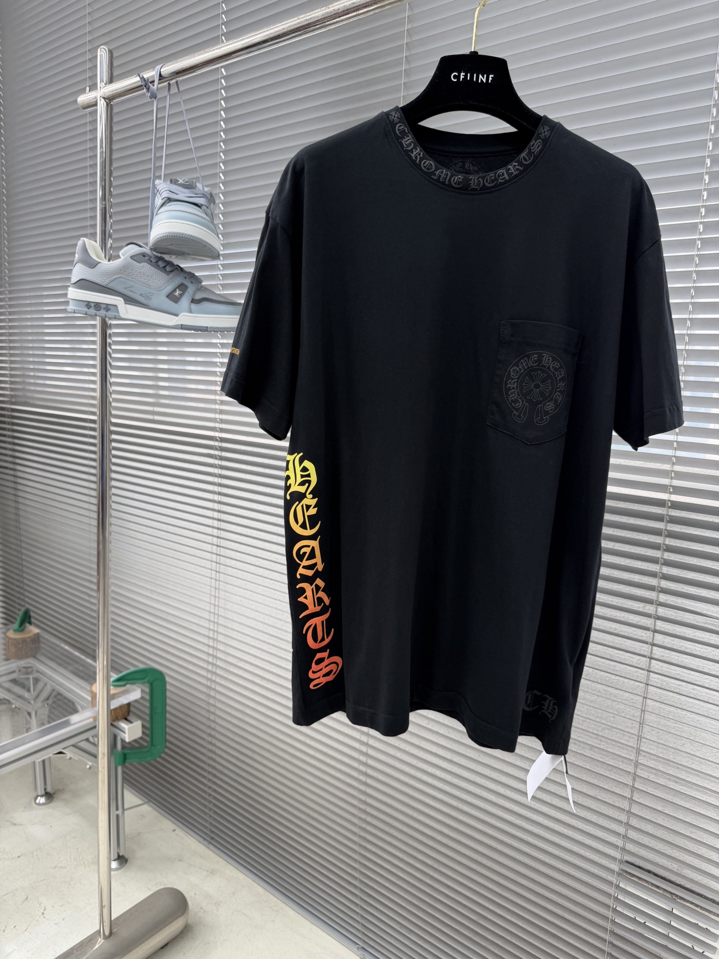 -CH 克罗心 26ss新款彩色字母马蹄印短袖 T恤 男女同款 高版本码数：S.M.L.XL衣长7274