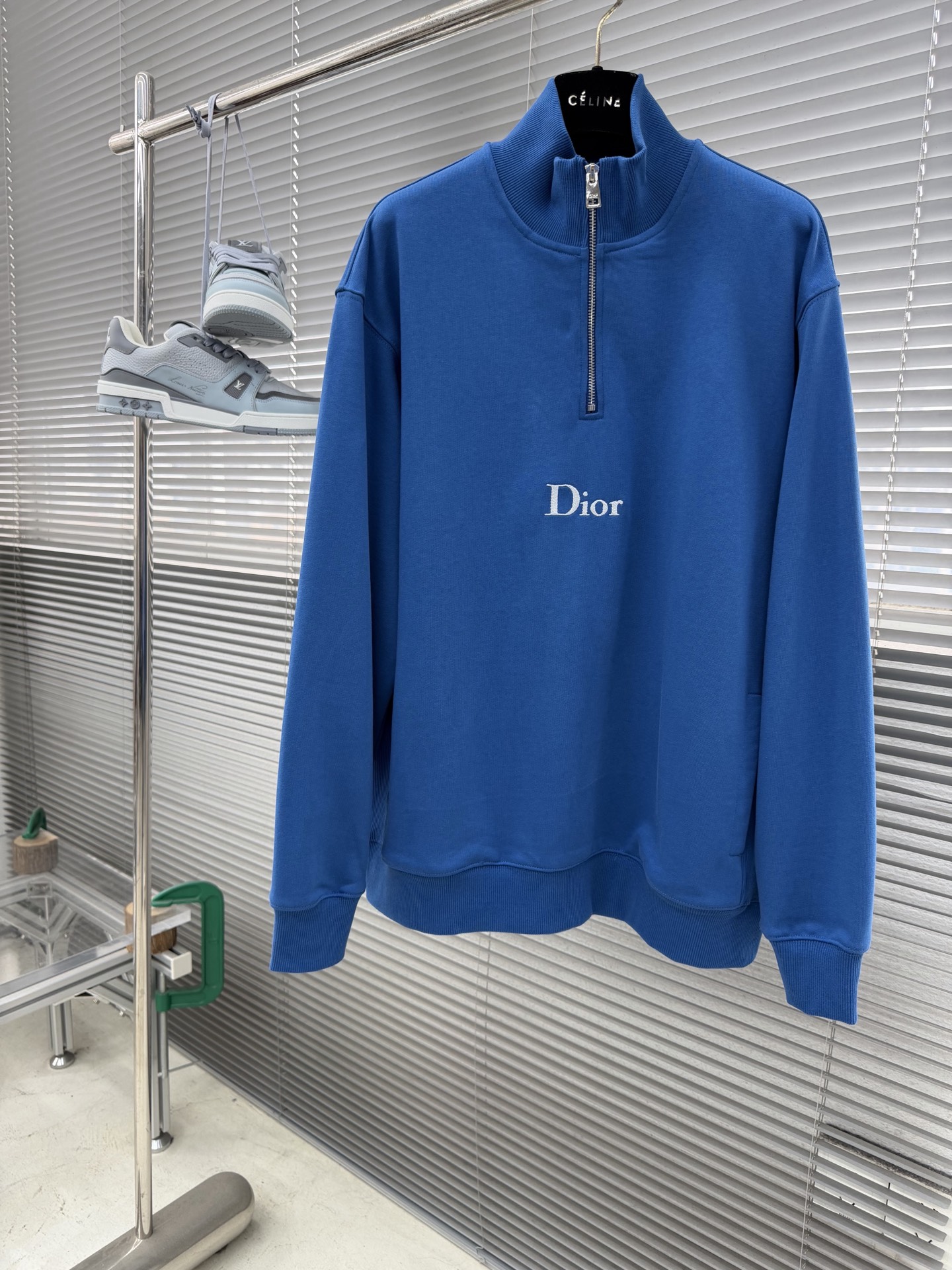 -Dio 26Ss春夏走秀新款男士立领半拉链卫衣 高定专柜颜色精梳拉架全棉面料 透气舒适度高，细节无可挑