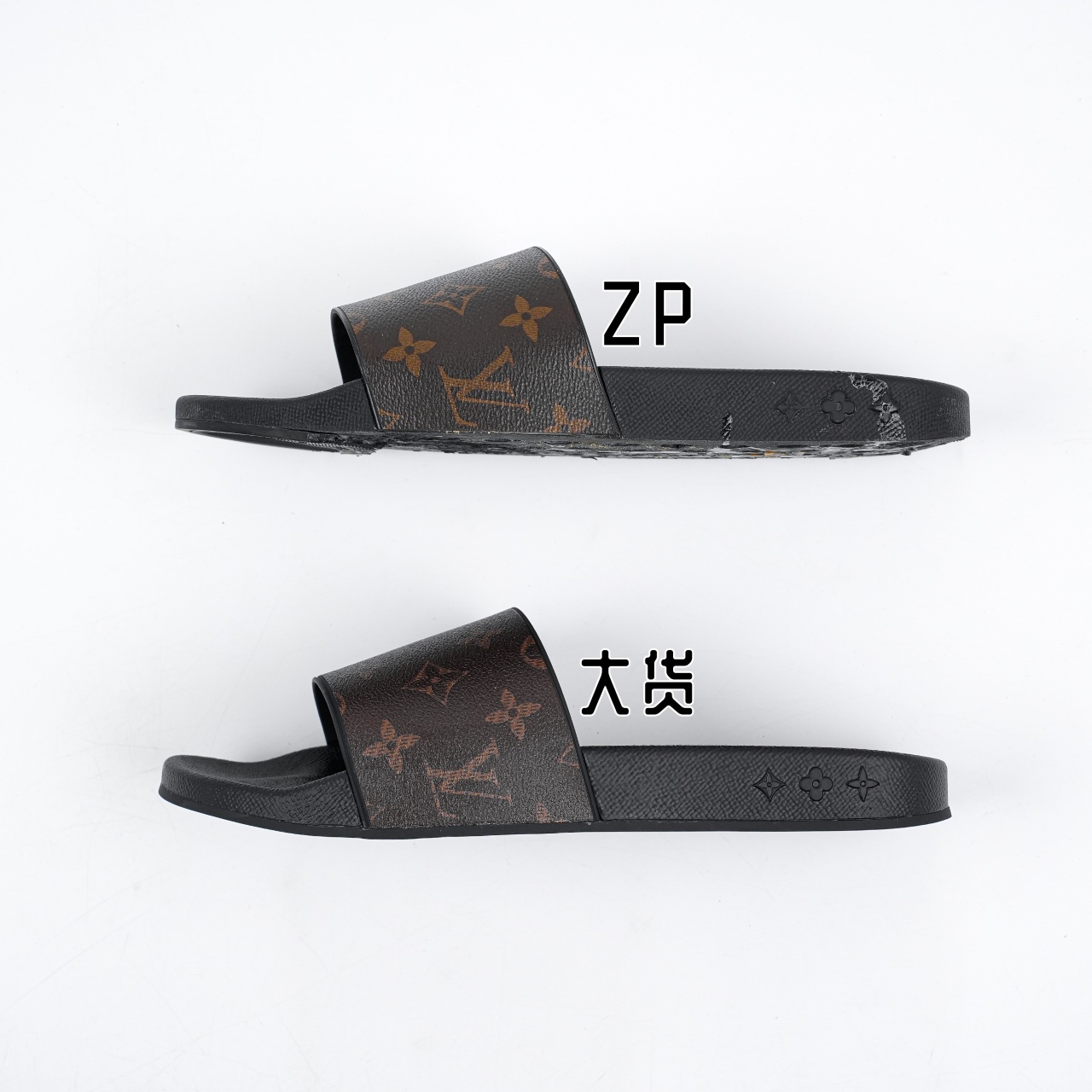 图片[3]-【渠道纯原】Louis Vuitton LV Waterfront 舒适休闲 速干一字拖鞋 可涉水沙滩拖鞋 经典压花系列传承Trainer设计 今年绝比小爆款系列 高端零售可主推款。  原版一比一开发 专柜正品以发售 平台开始预售已上架，大家放心选购 品质超赞 全鞋全真牛皮 私模独立开发原大底 市场独家 压花工艺 水洗牛仔和原版几乎接近一致 全套专柜一致包装。  尺码：39 40 41 42 43 44 45 46-选品中心