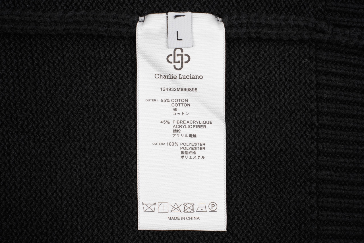 340 Charil Lucian 25 恐龙提花圆领毛衣 32S定染全精高捻棉和13S貂绒纱线