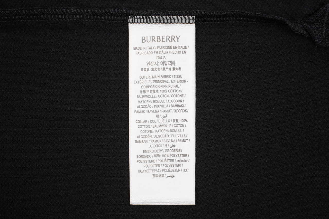 240 巴宝莉25027 黑色长袖POLO衫