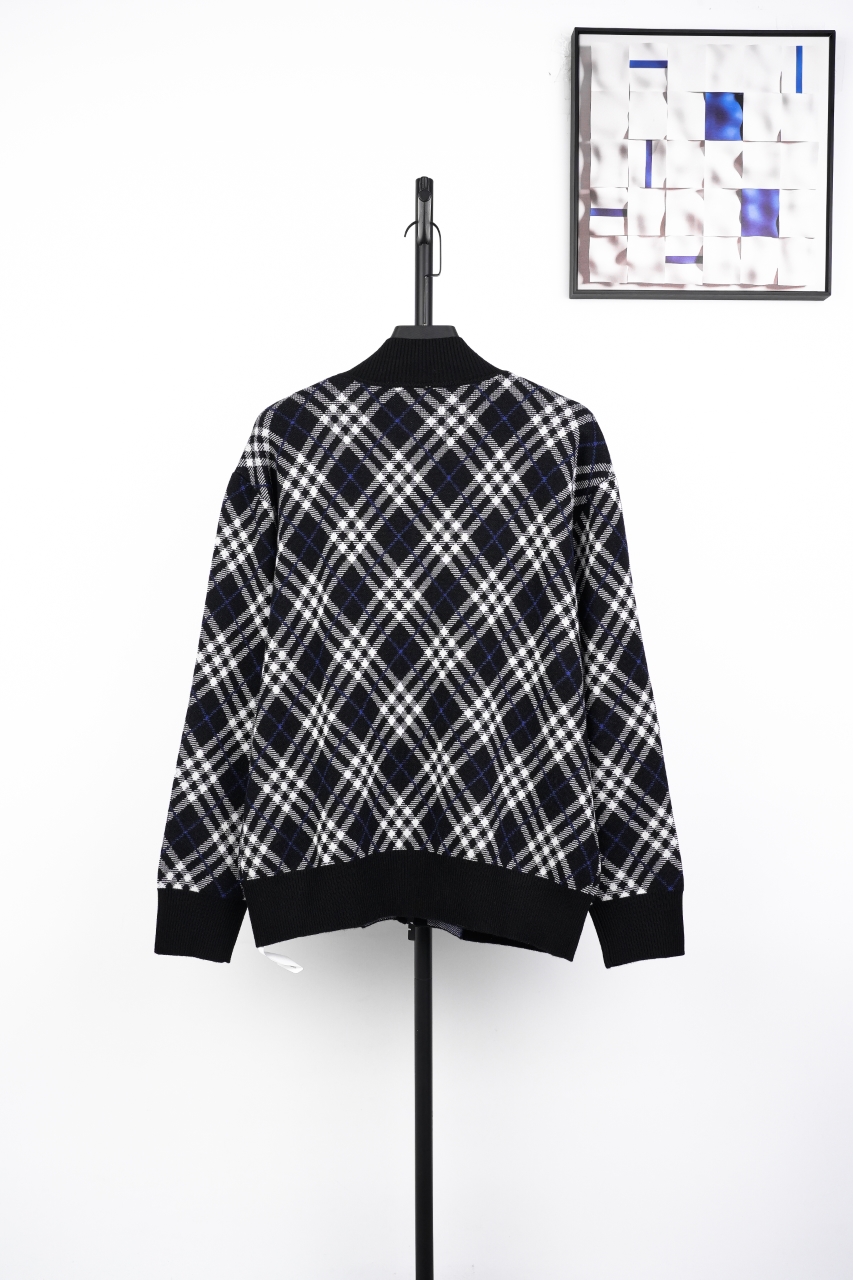 400 巴宝莉 25 格纹羊毛夹克外套