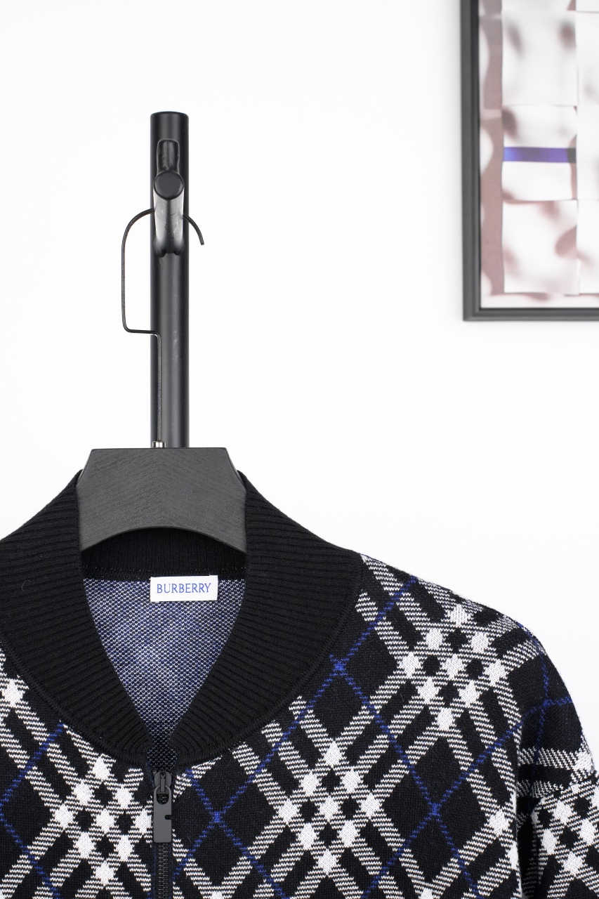 400 巴宝莉 25 格纹羊毛夹克外套