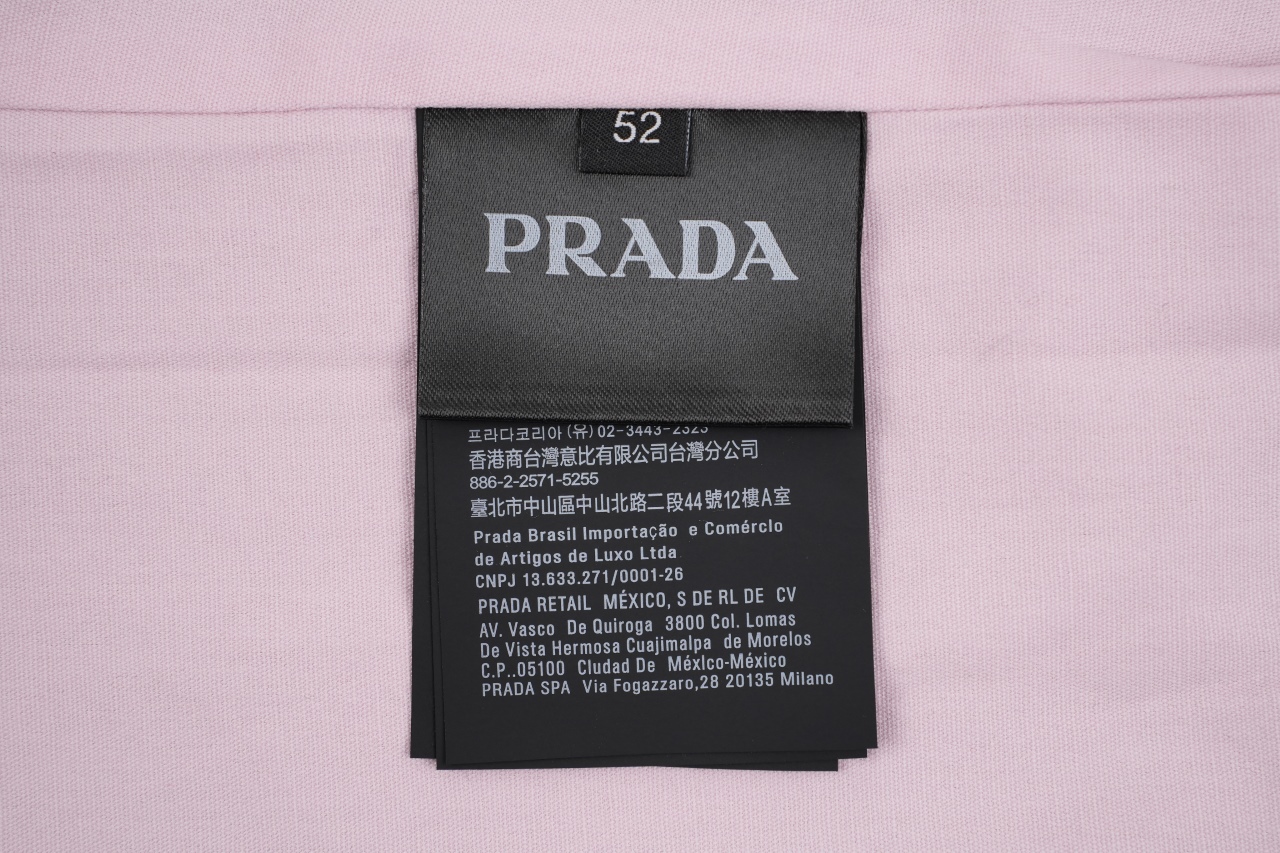 Prada/普拉达 25 小标灰粉夹克外套