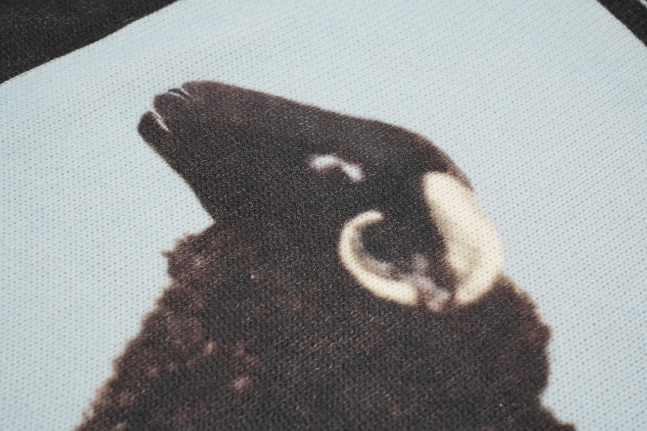 370 Sup 25 黑羊圆领毛衣 这款与Damien Hirst联名款的毛衣融合