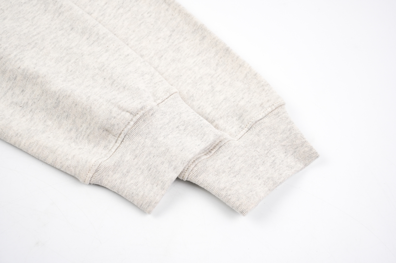 320 Prada普拉达胸口花绣花纱帽衫米白色